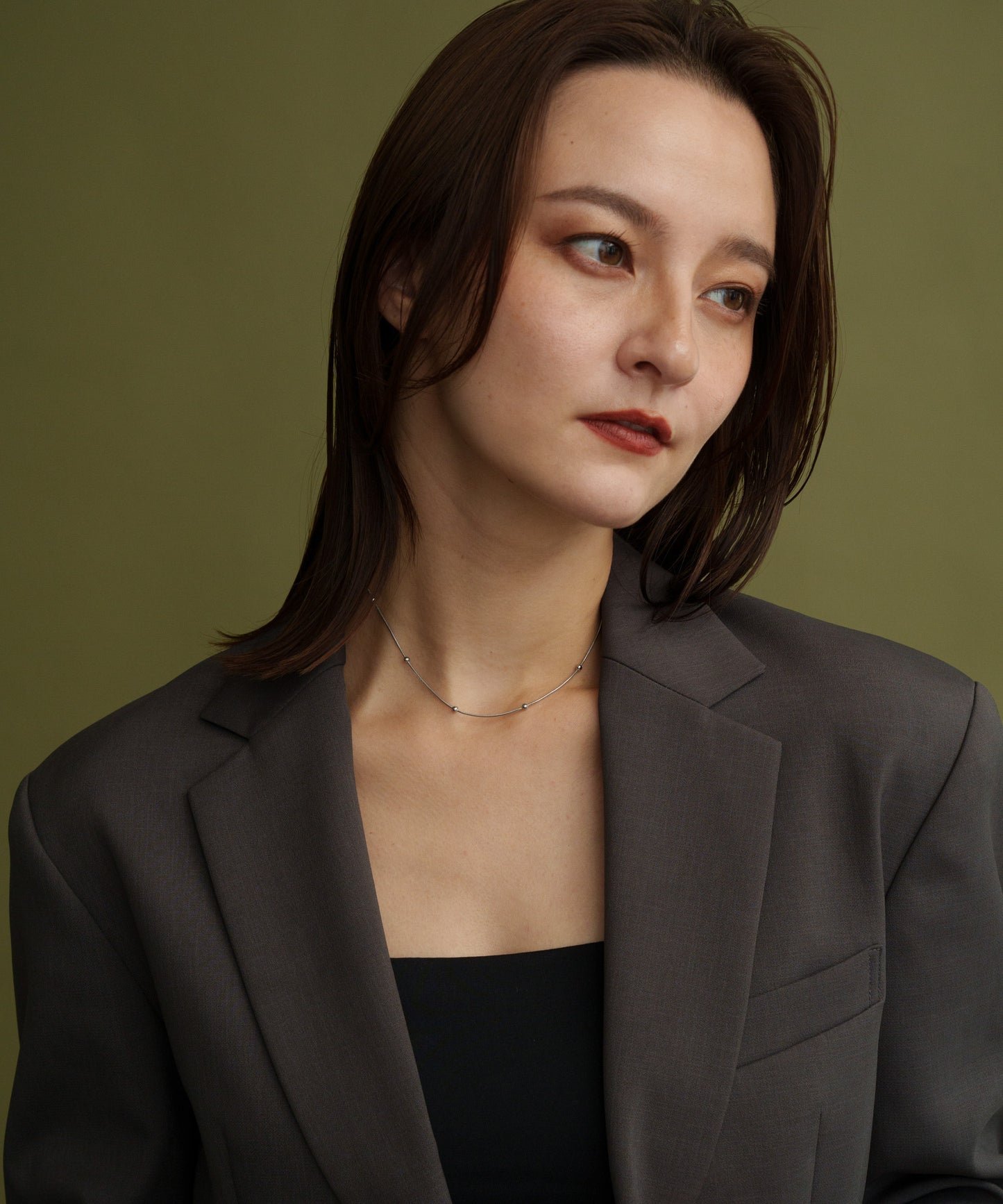 インターバルボールネックレス【Silver】