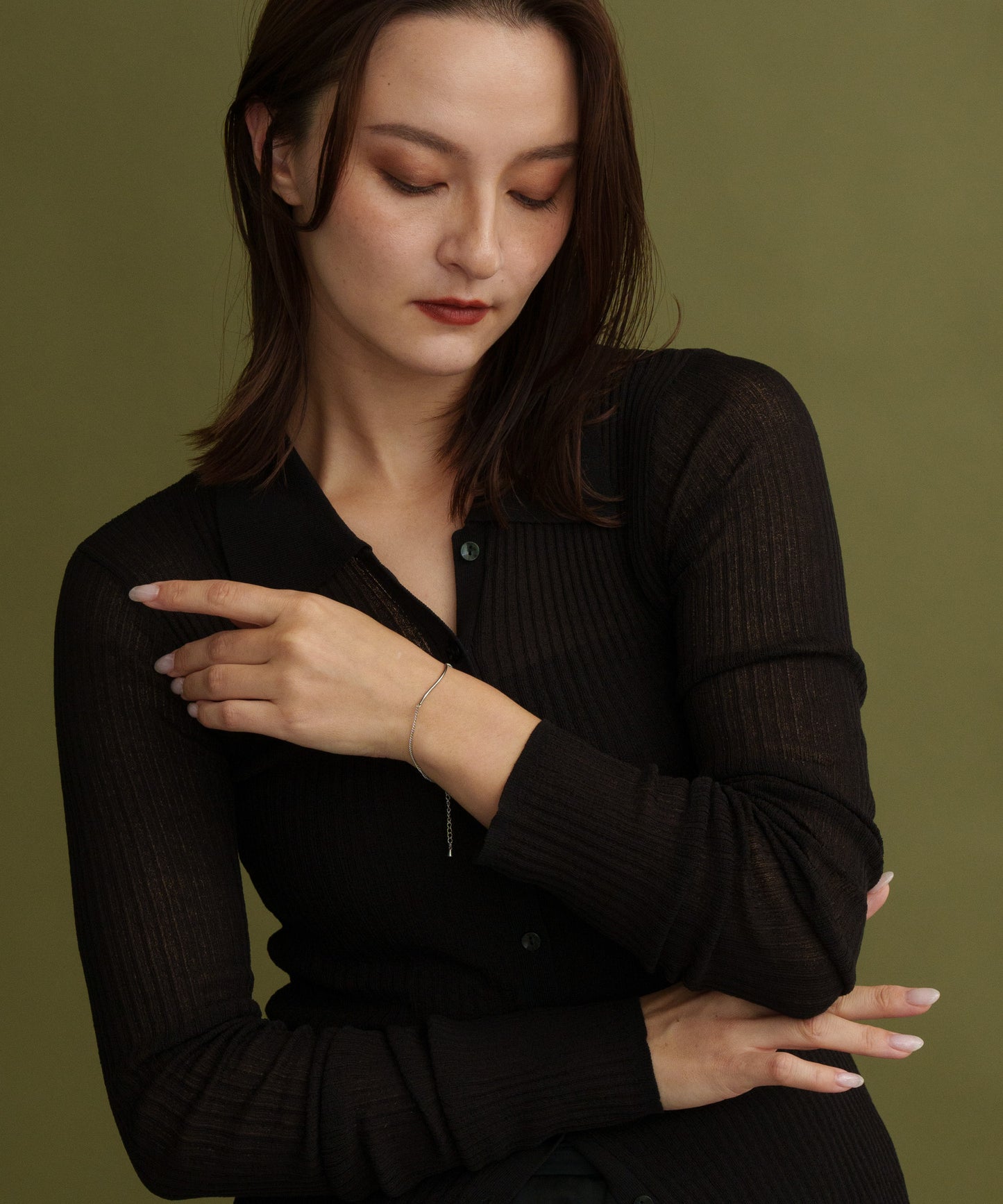 ウェーブモチーフブレスレット【Silver】