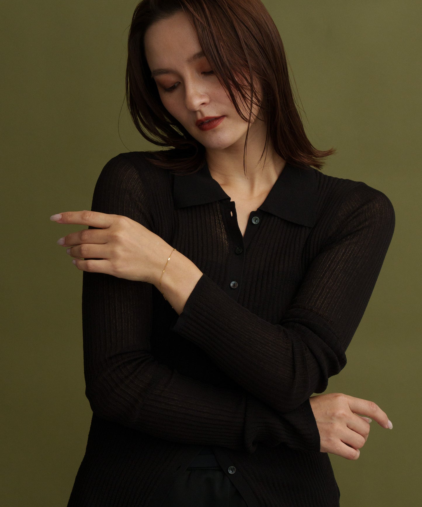 インターバルプレートブレスレット【Gold】