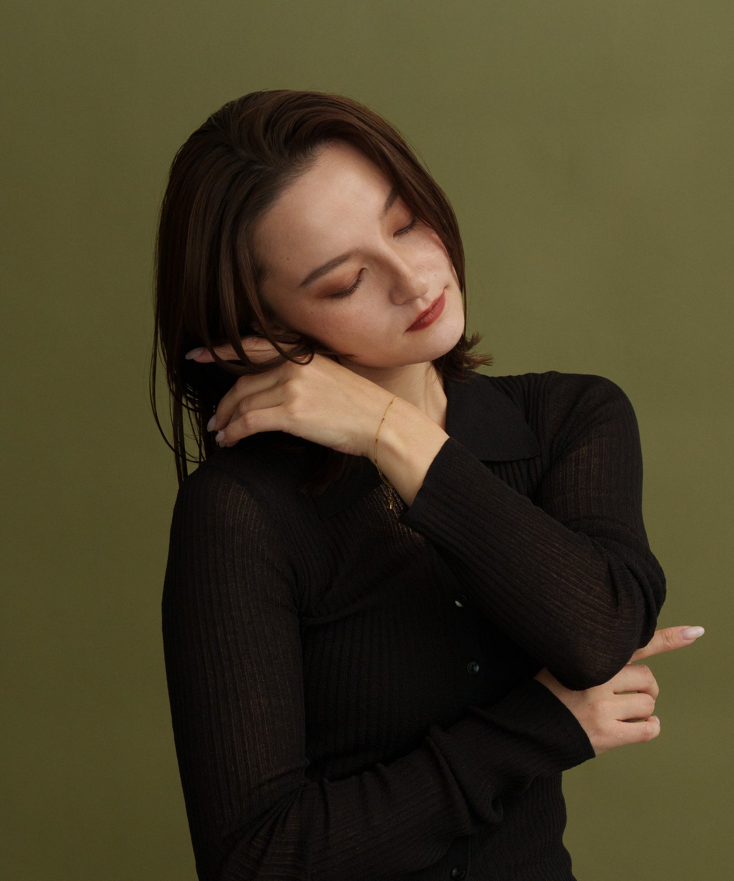 インターバルプレートブレスレット【Gold】