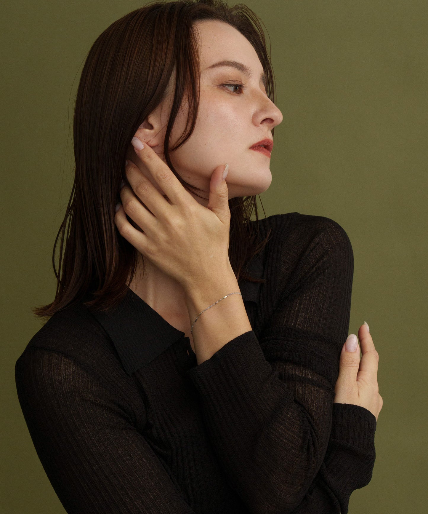 インターバルプレートブレスレット【Silver】