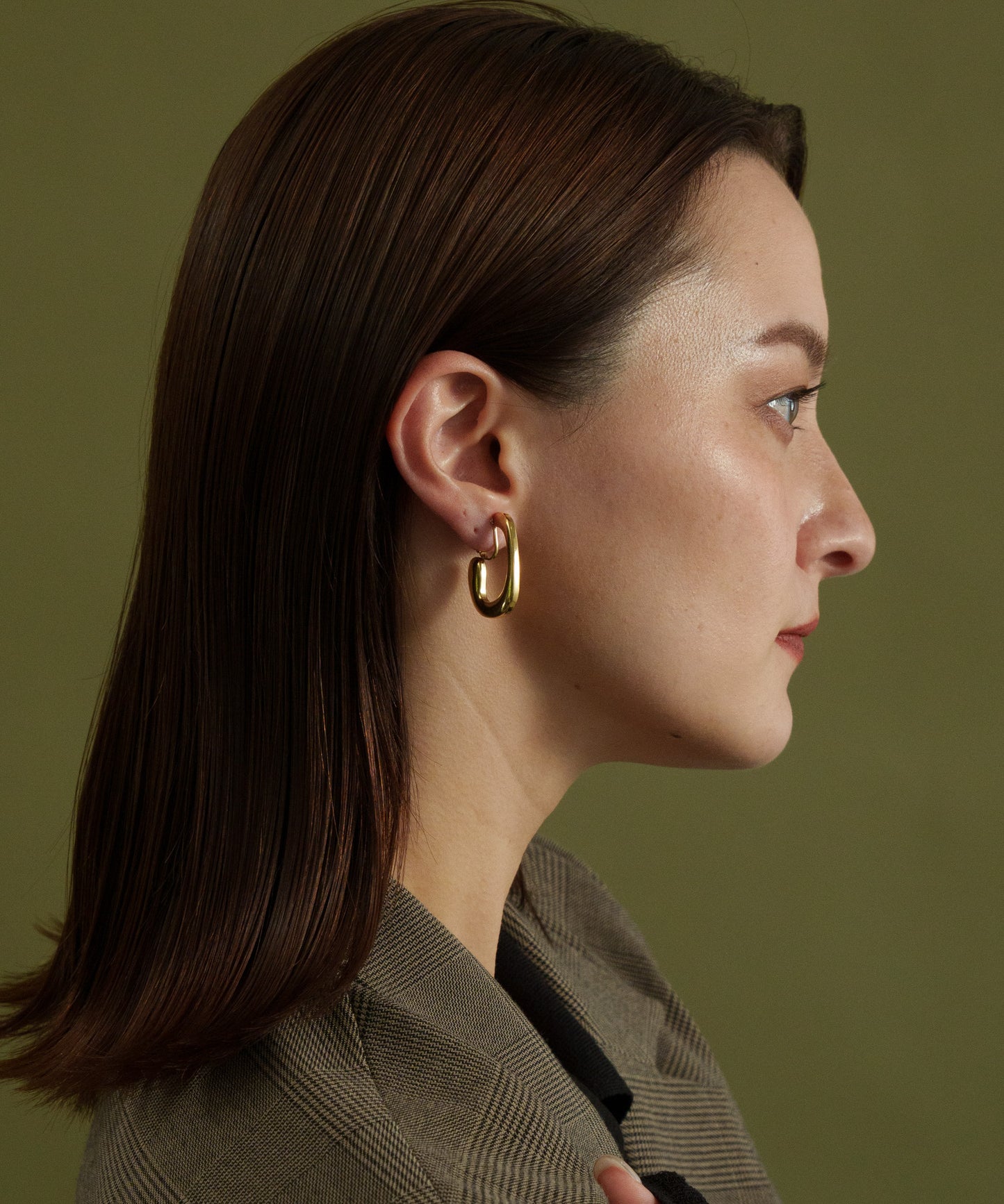 ラウンドネスカーブイヤリング【Gold】