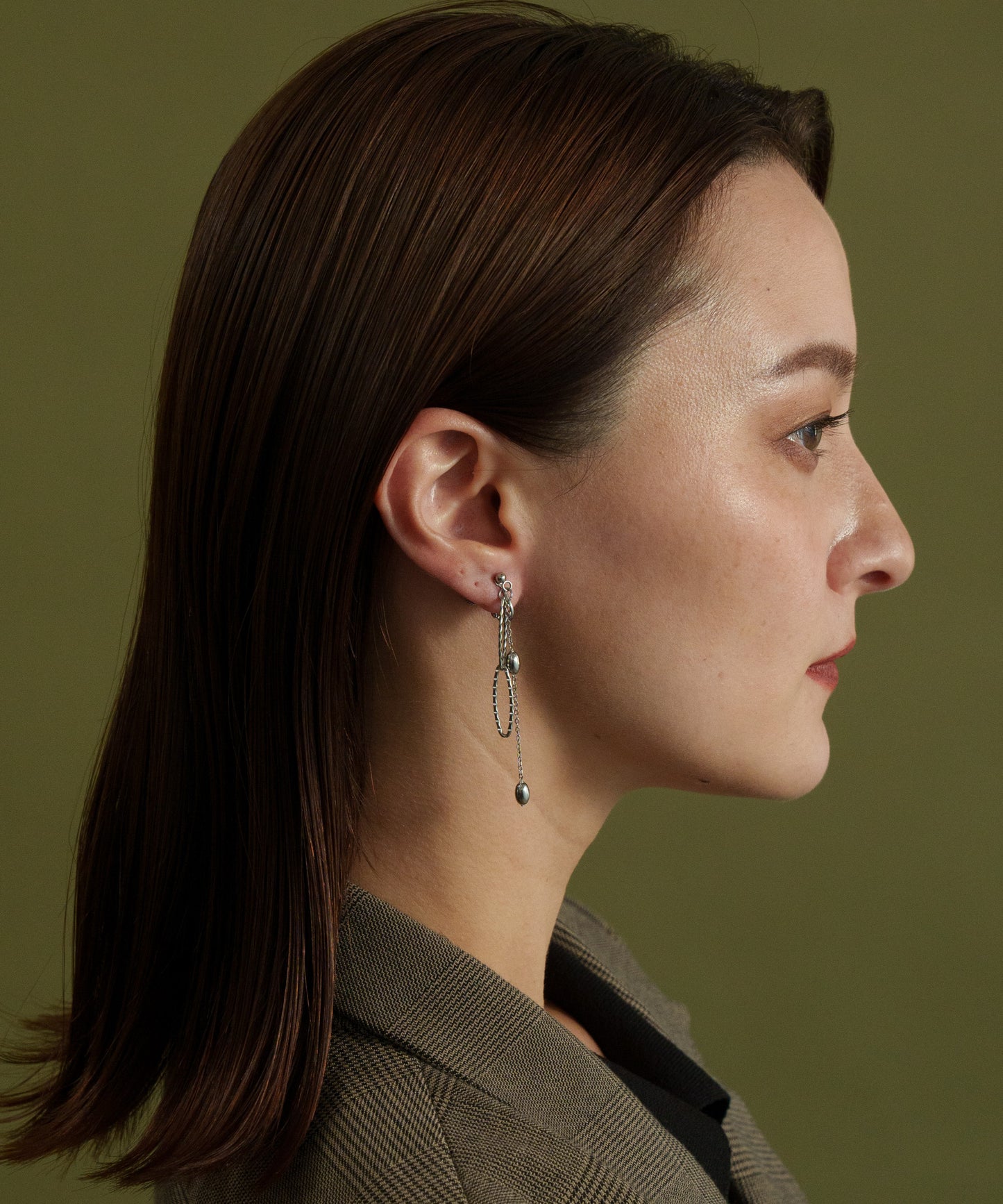 2デザインチャームイヤリング【Silver】