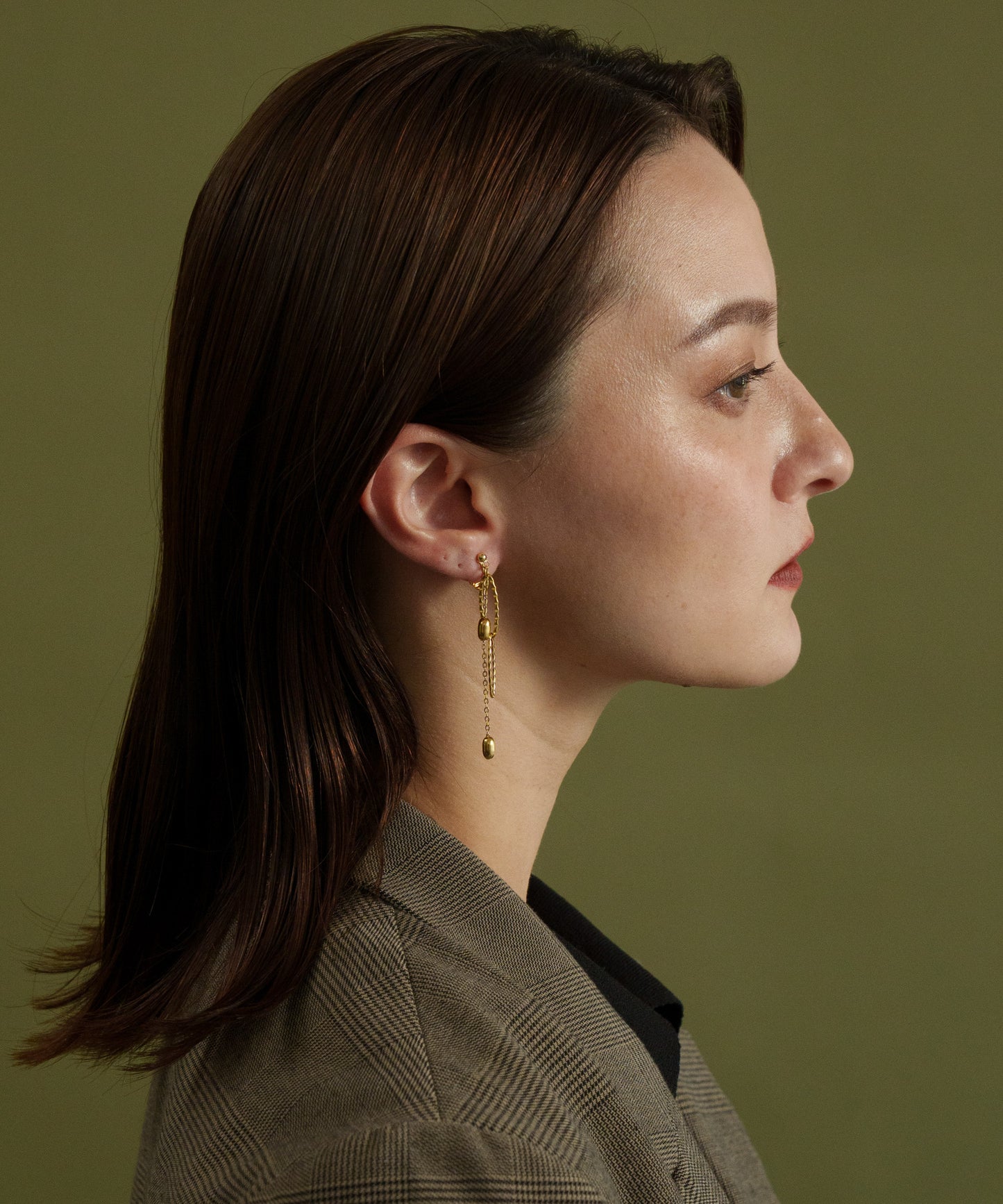 2デザインチャームイヤリング【Gold】