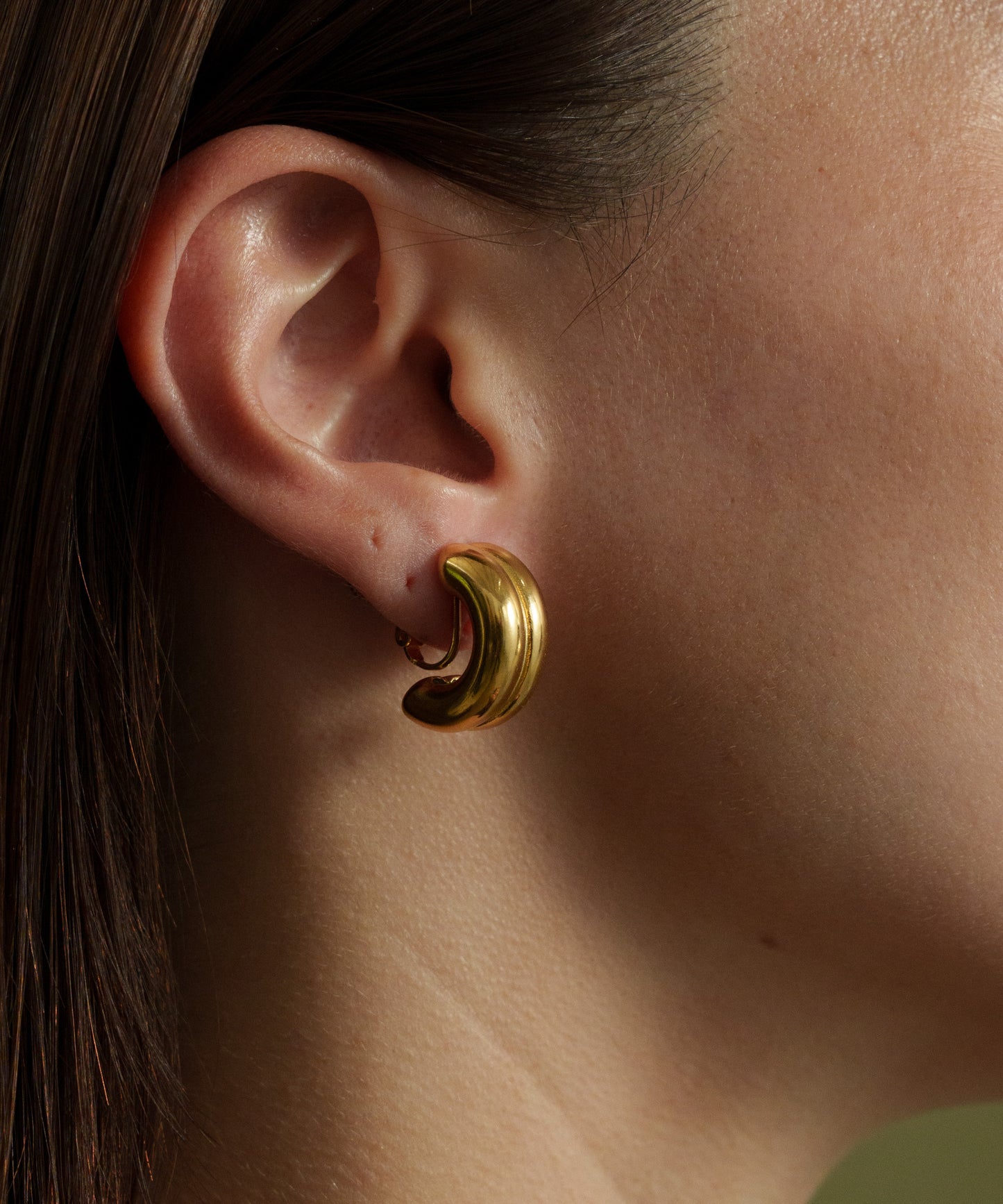 ダブルカールイヤリング【Gold】