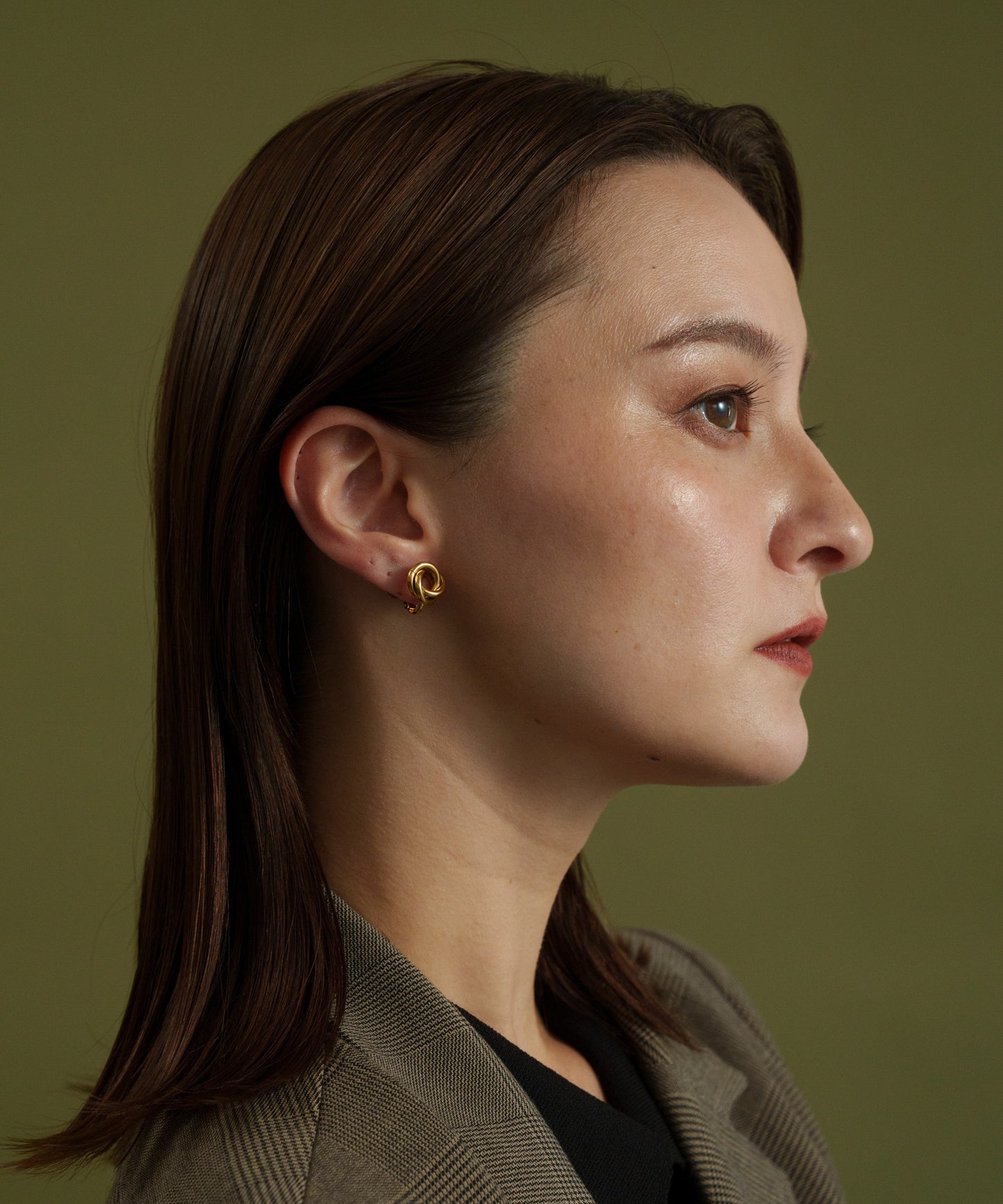 サークルローテンションイヤリング【Gold】