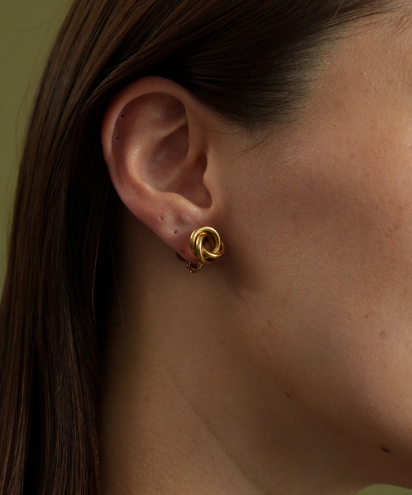 サークルローテンションイヤリング【Gold】