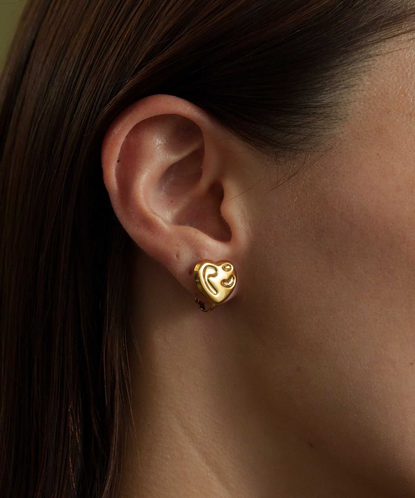 バンプスプチハートイヤリング【Gold】