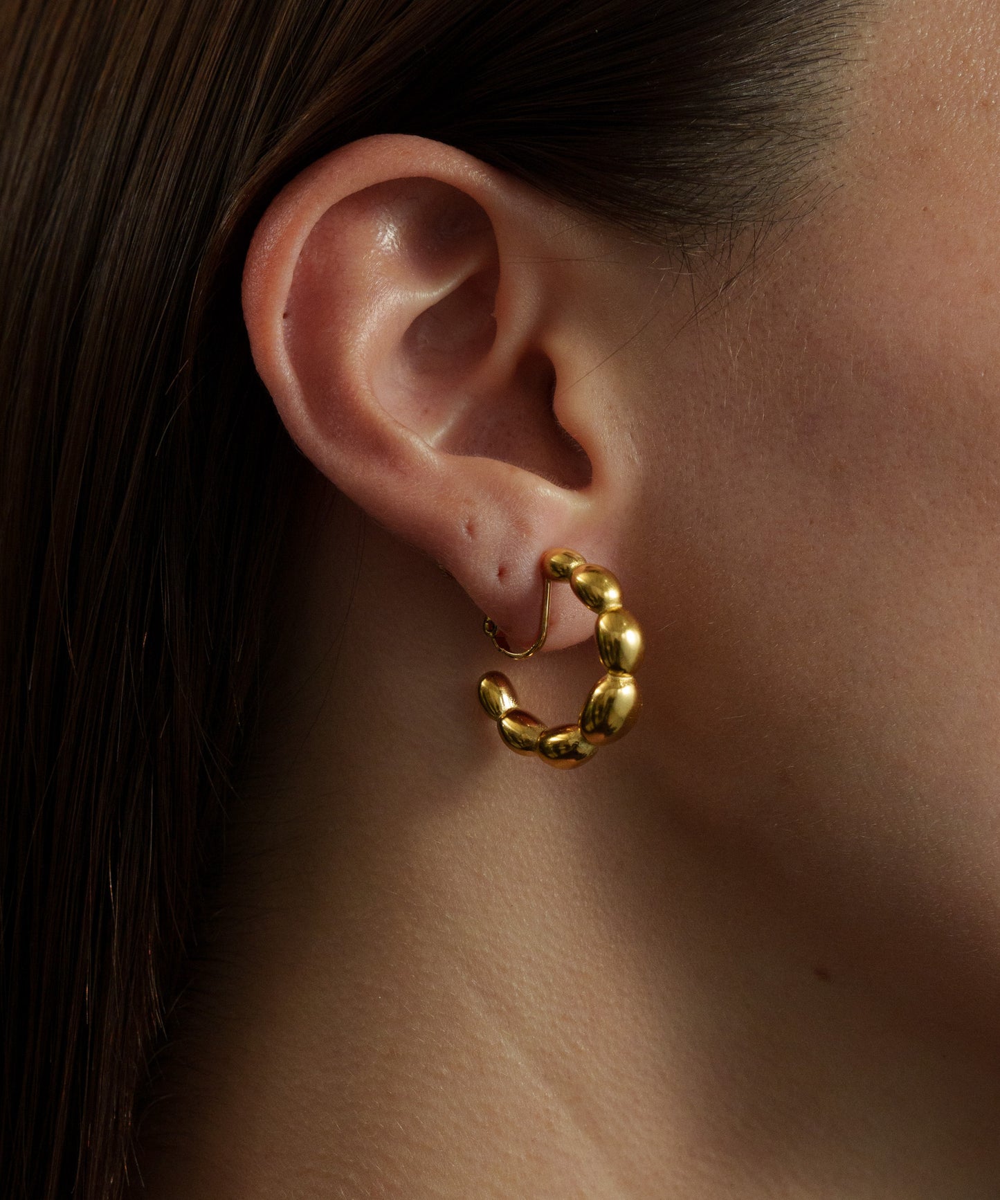 サークルコネクトイヤリング【Gold】