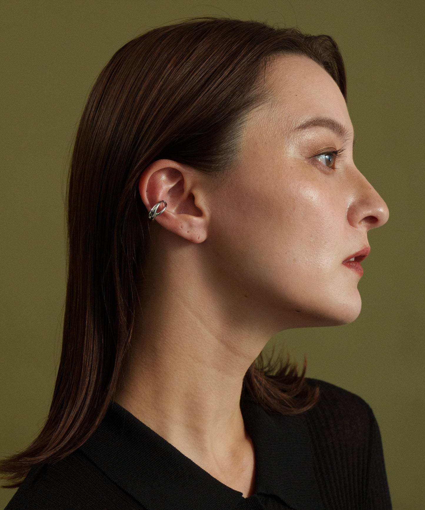 クロススモールイヤカフ【Silver】