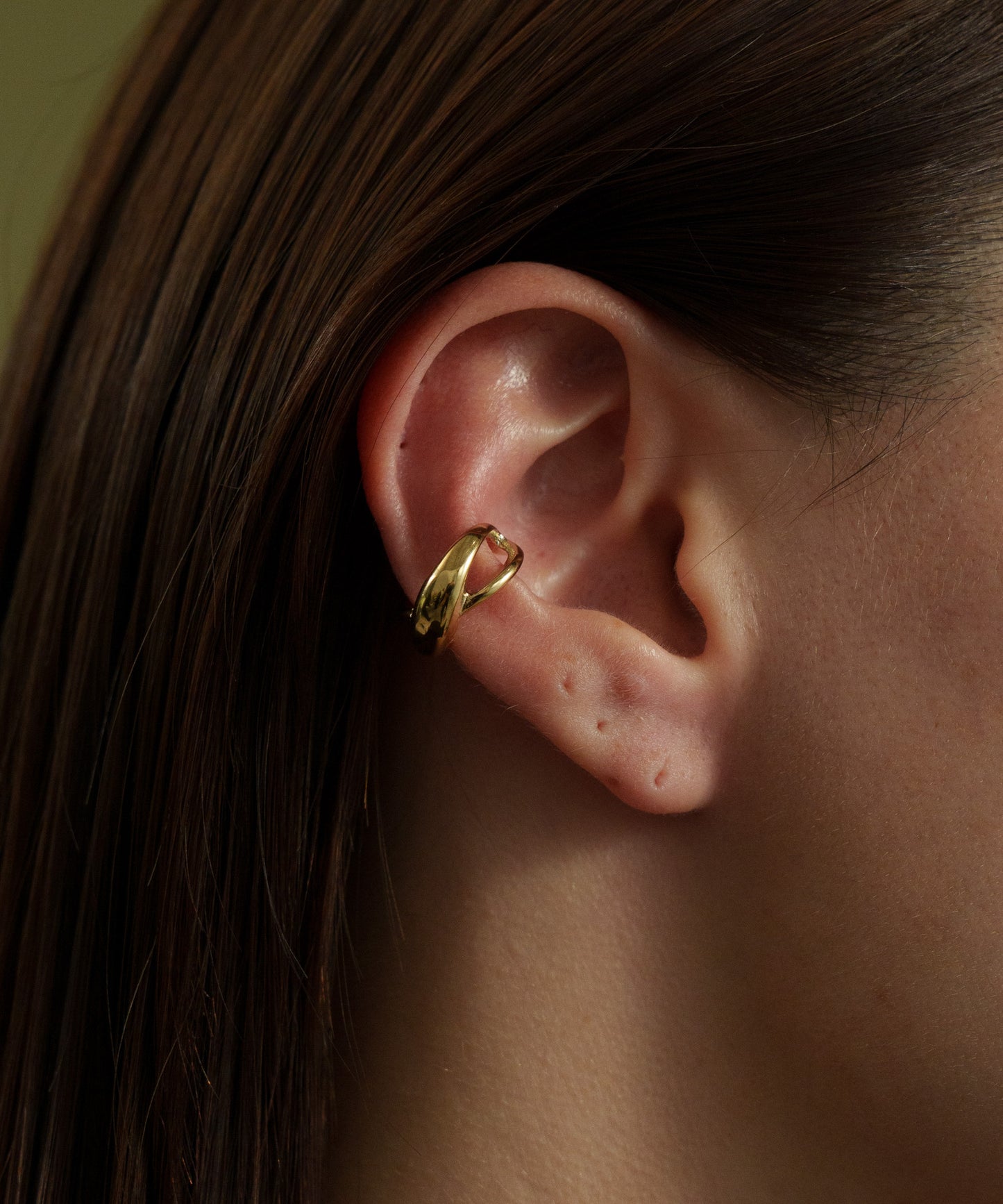 クロススモールイヤカフ【Gold】