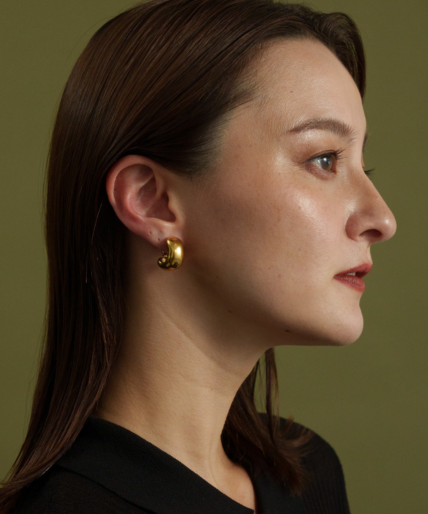 ボリュームカーブイヤリング【Gold】