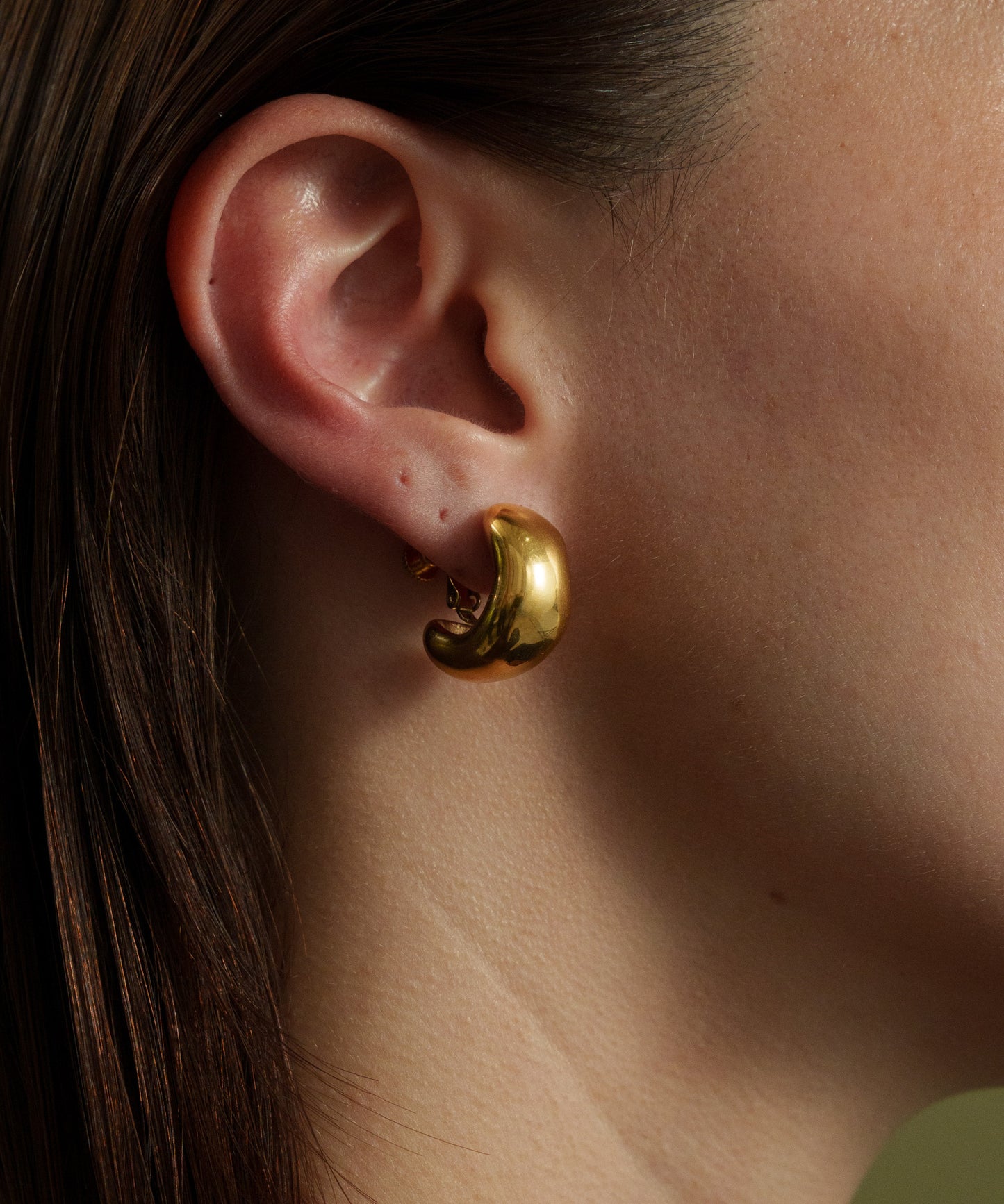ボリュームカーブイヤリング【Gold】