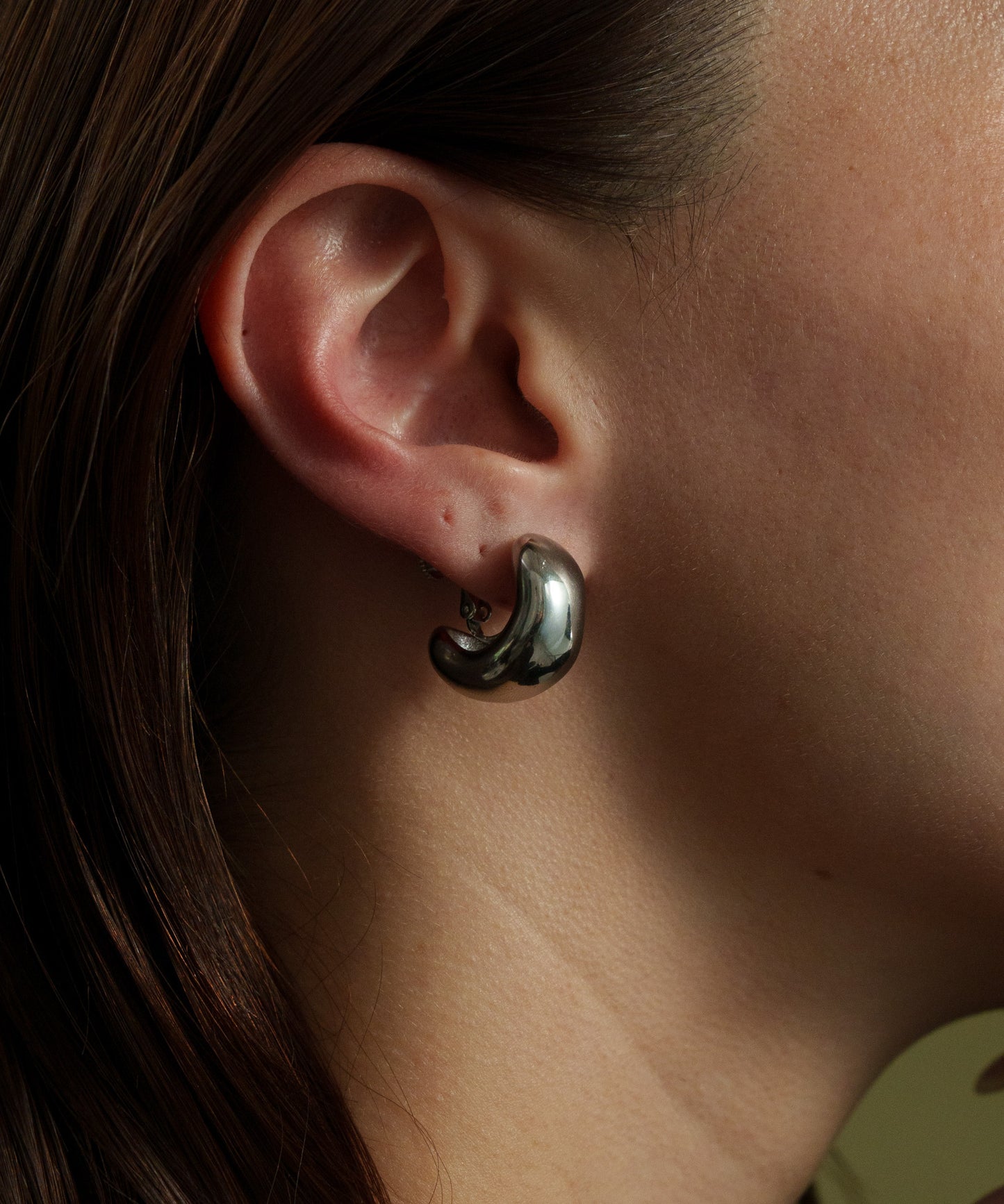 ボリュームカーブイヤリング【Silver】