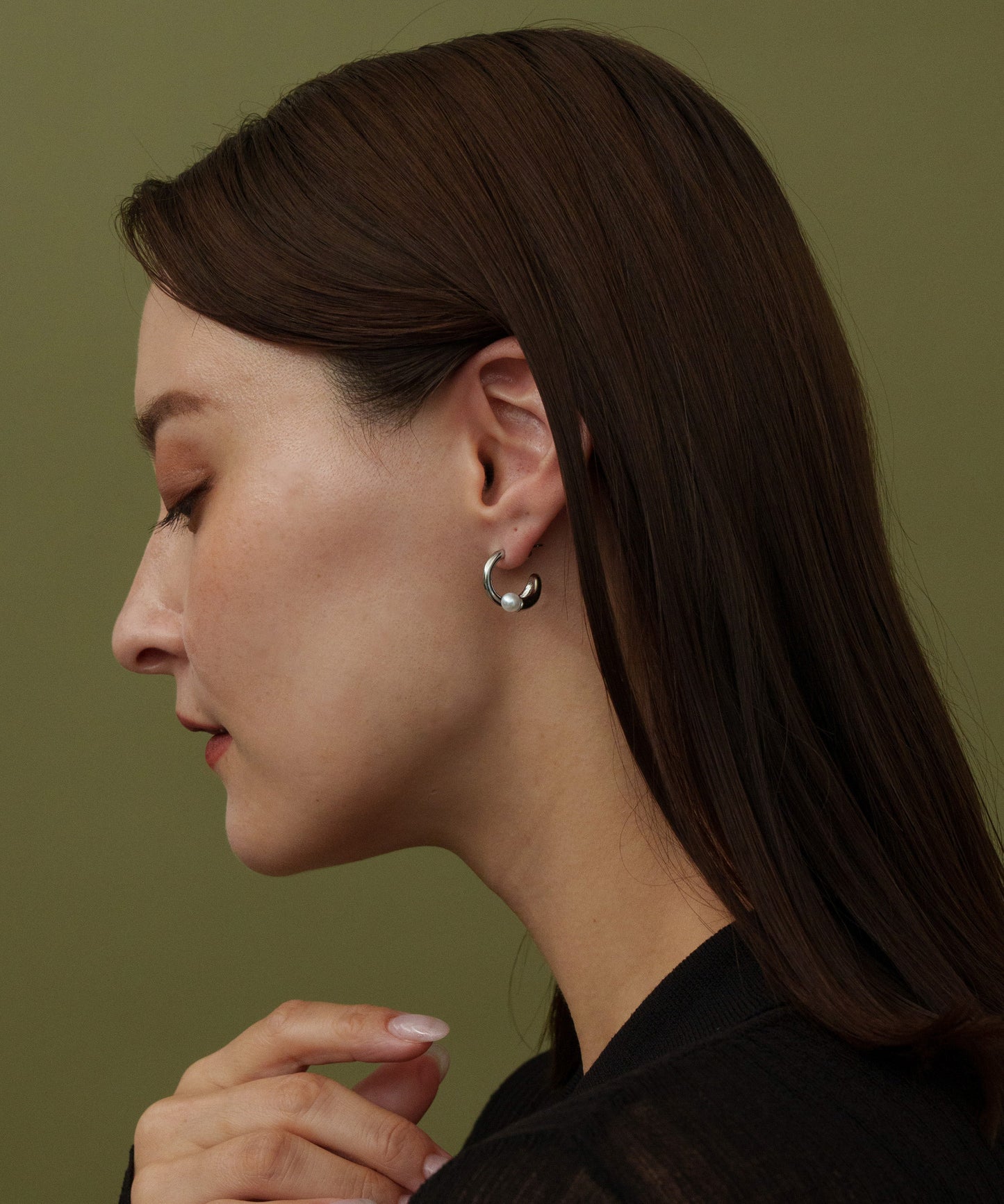 コイルアラウンドミニピアス【Silver】