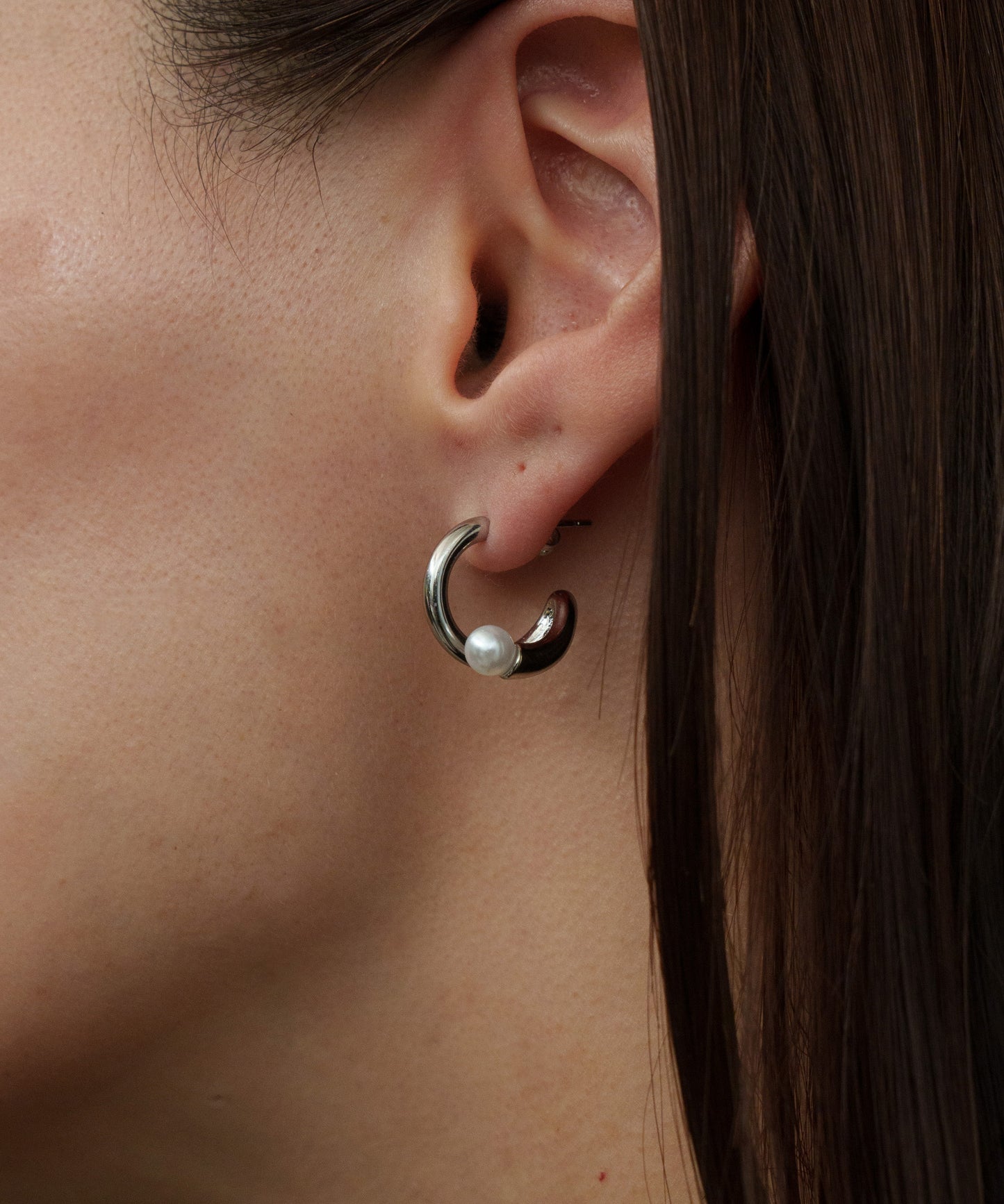 コイルアラウンドミニピアス【Silver】