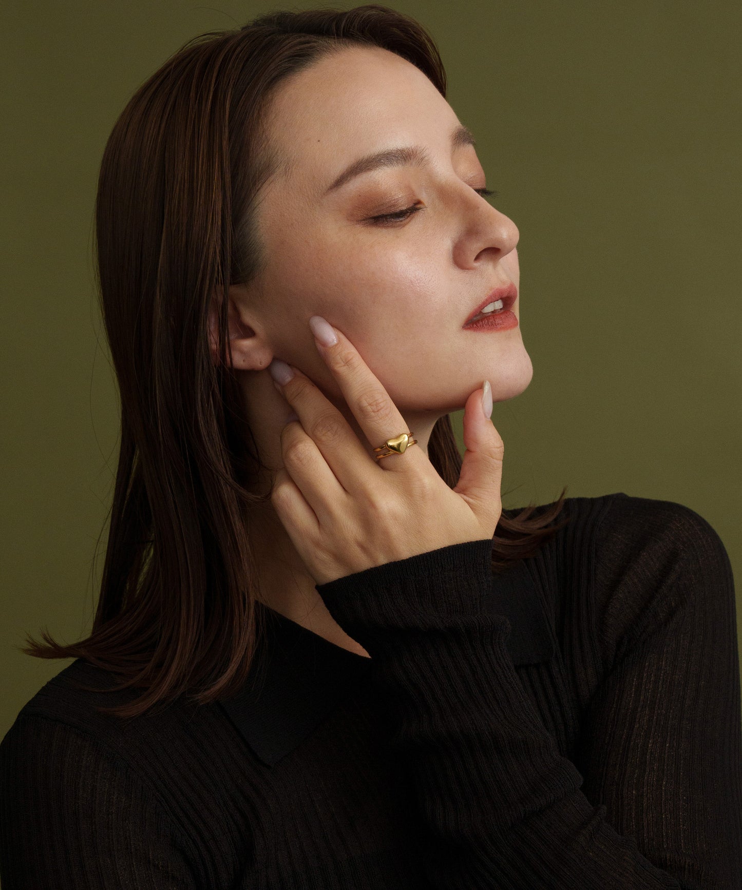 レイヤードハートドッキングリング【Gold】