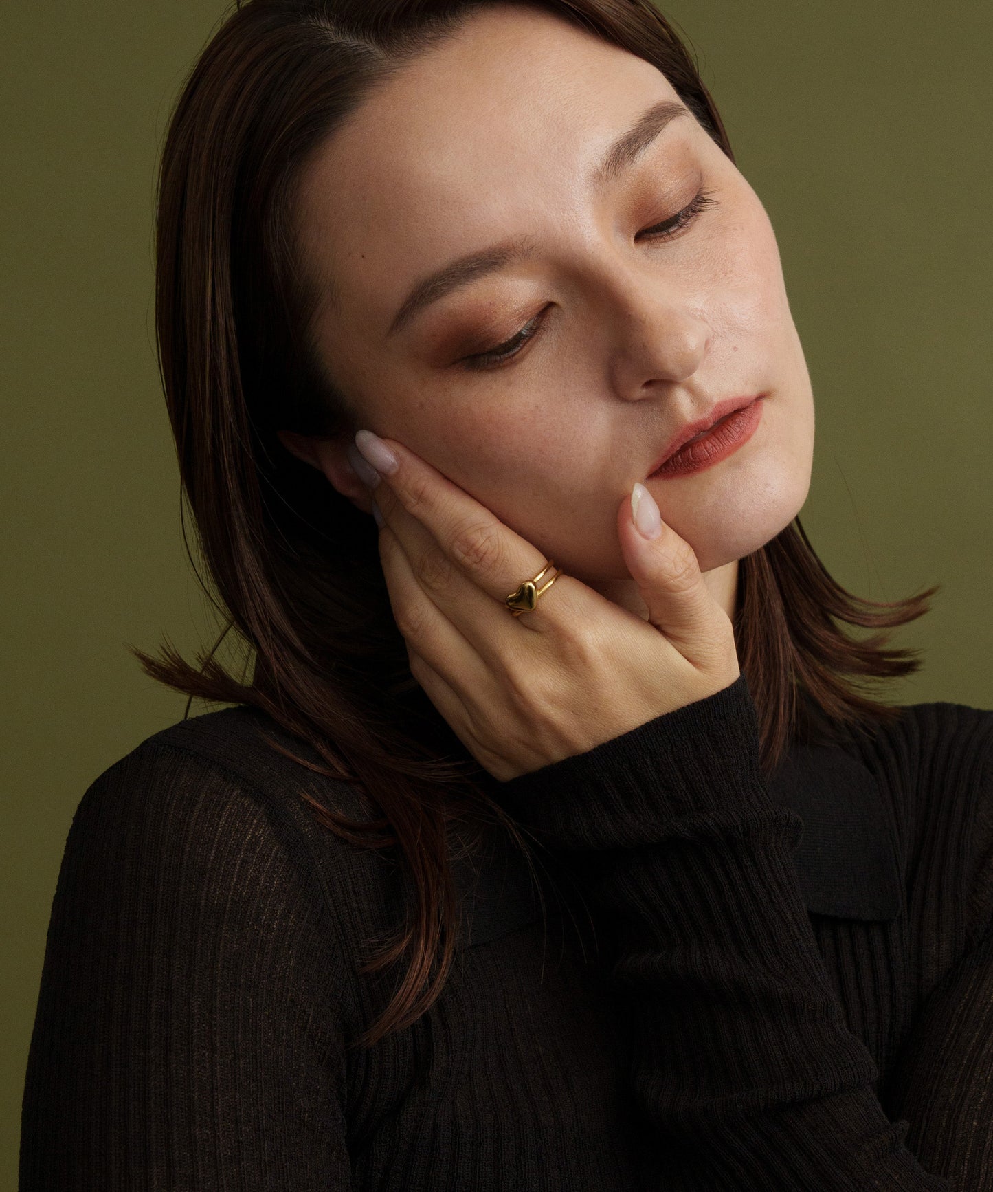 レイヤードハートドッキングリング【Gold】