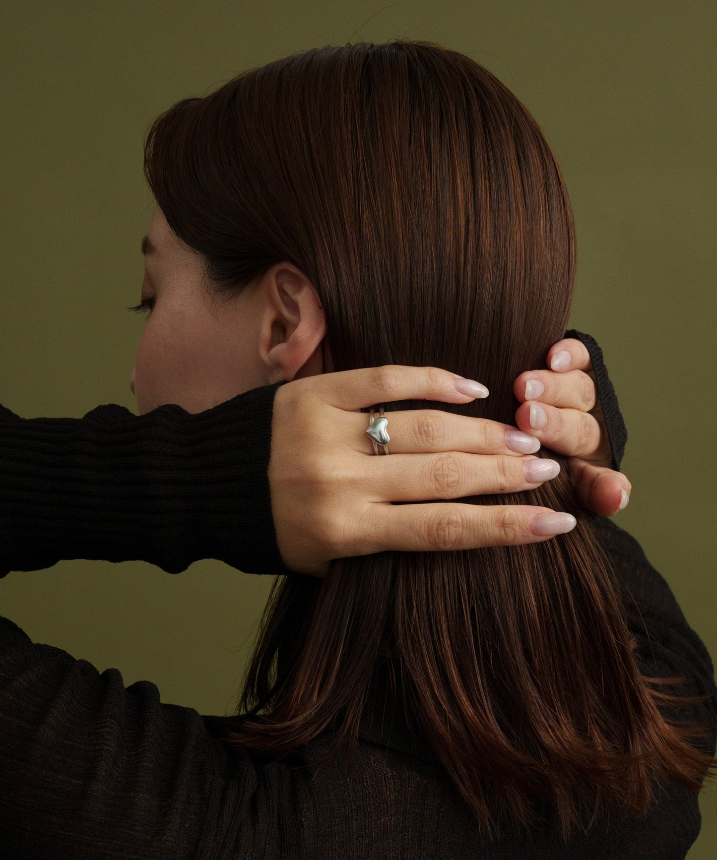 レイヤードハートドッキングリング【Silver】