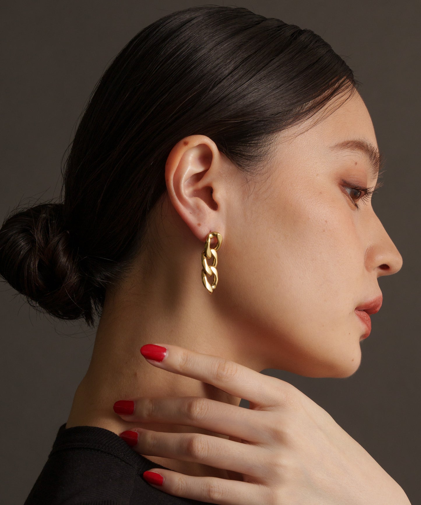 喜平3連ピアス【Gold】