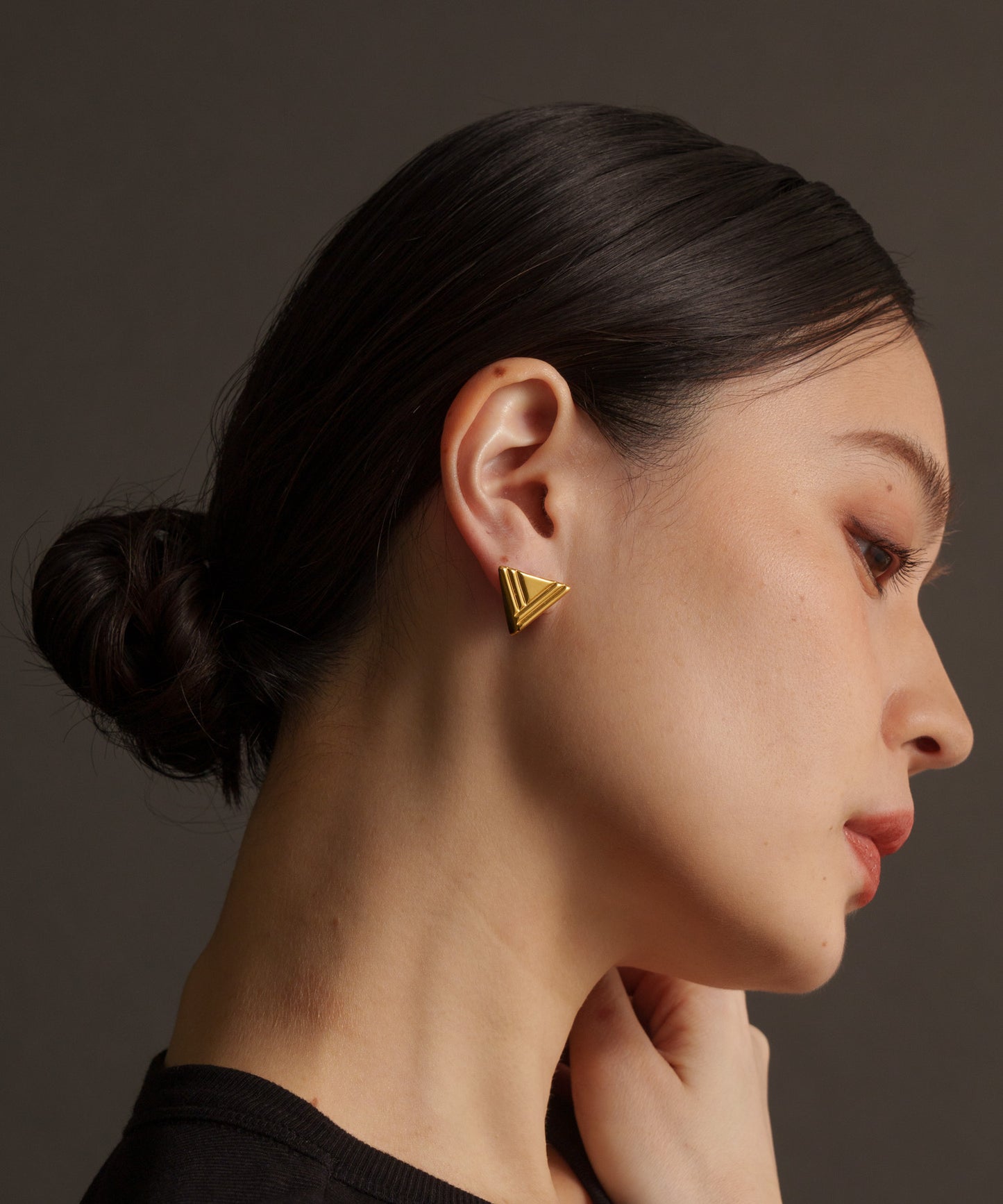 トライアングルヴィンテージピアス【Gold】