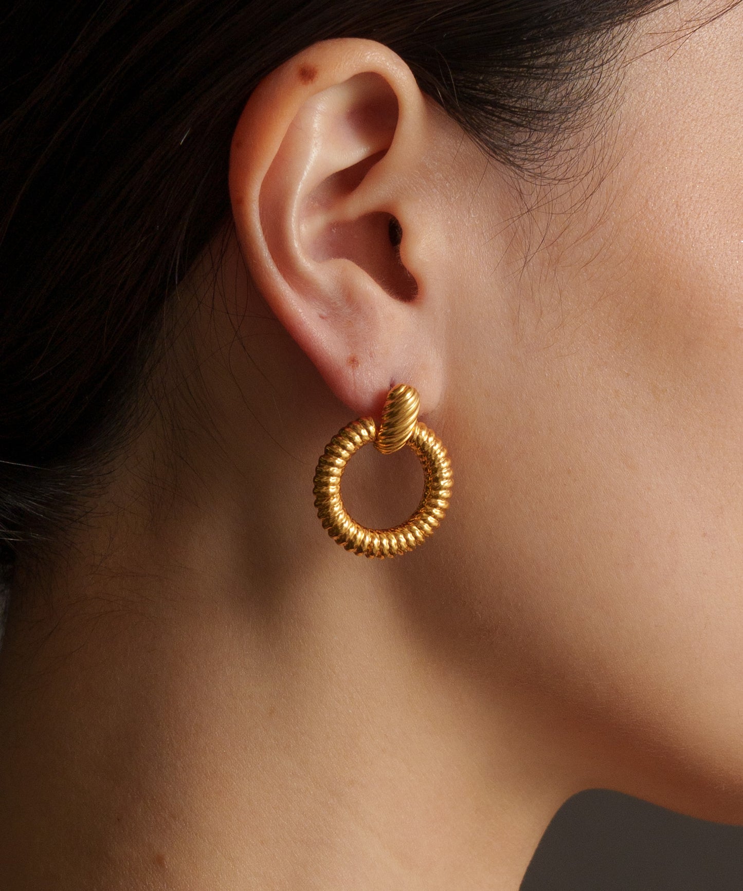 ヴィンテージリングピアス【Gold】　　