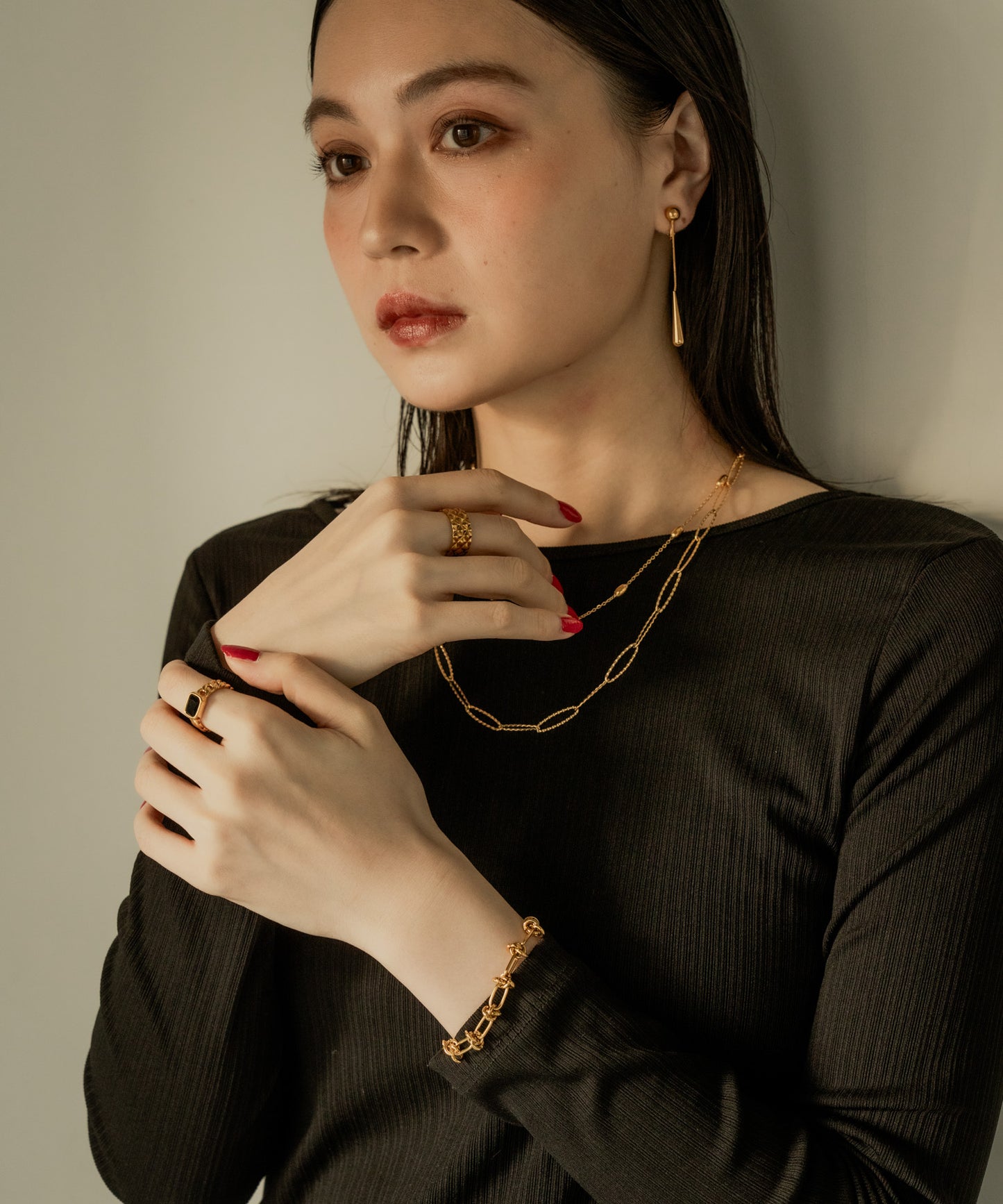 タングルドブレスレット【Gold】