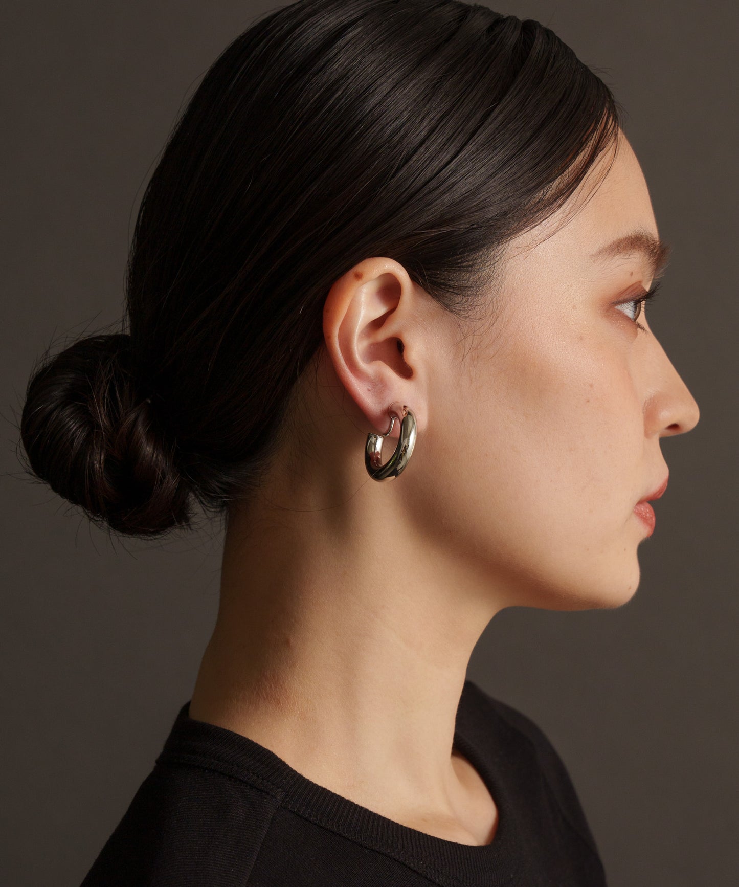 ボリュームチューブイヤリング【Silver】