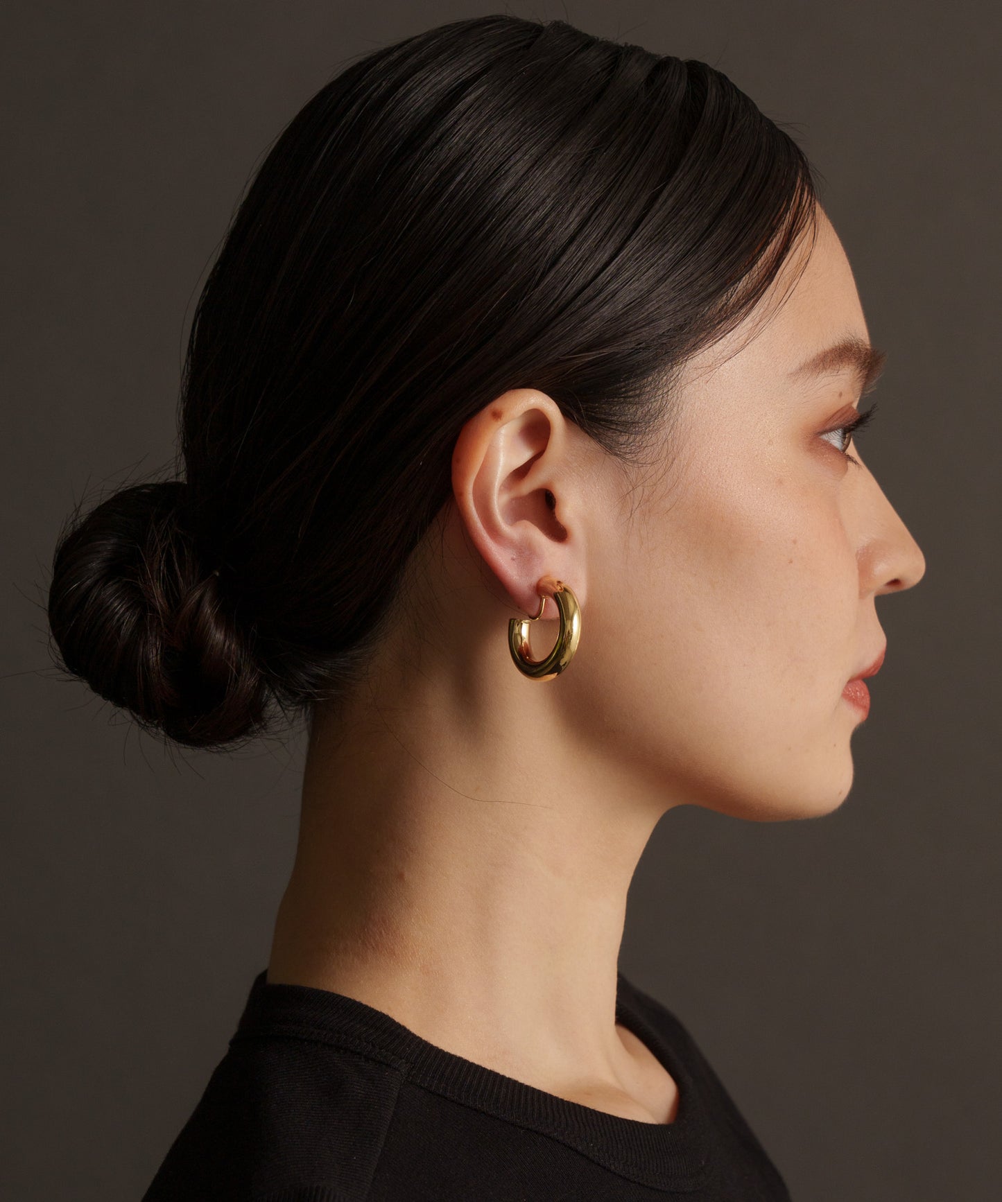 ボリュームチューブイヤリング【Gold】