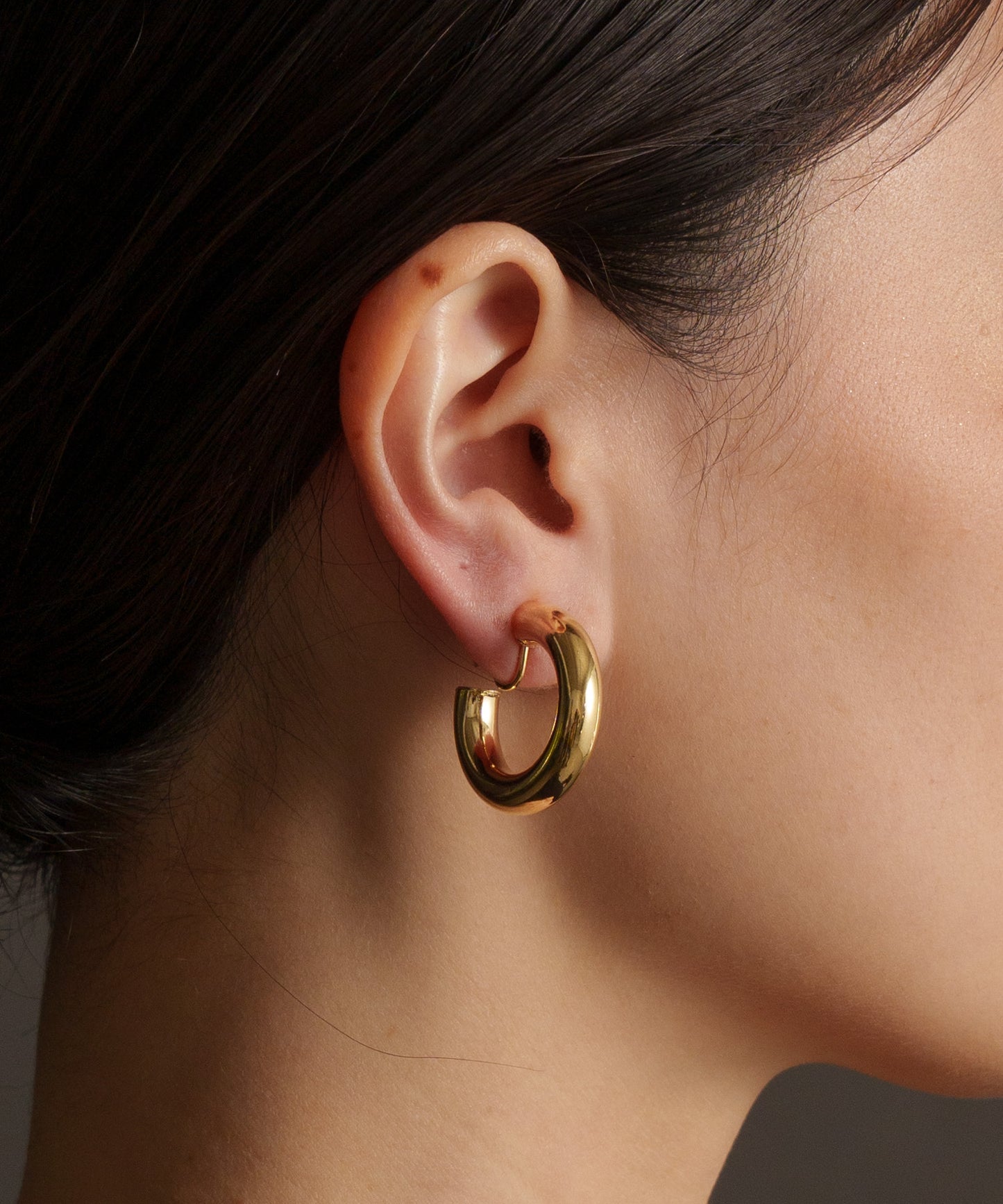 ボリュームチューブイヤリング【Gold】