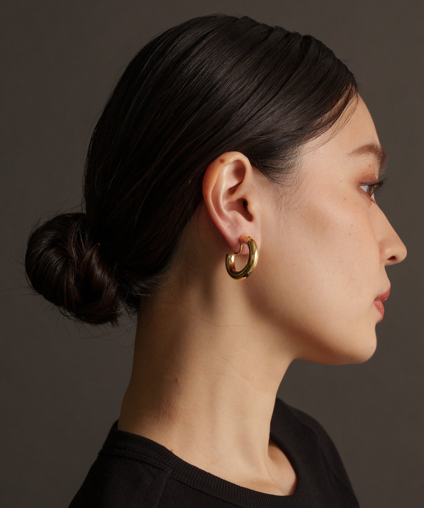 ボリュームチューブイヤリング【Gold】