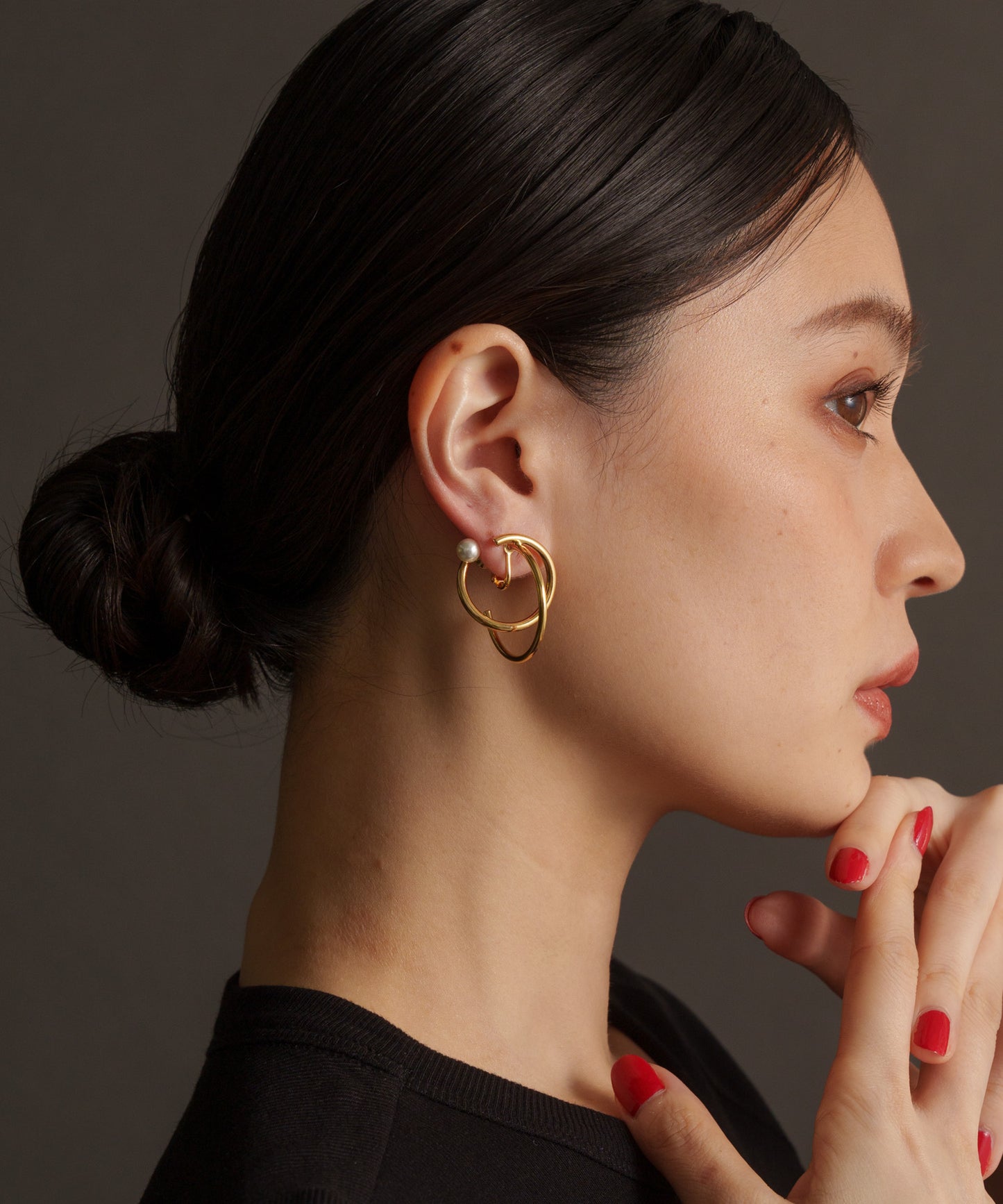 ディフォーメーションイヤリング【Gold】