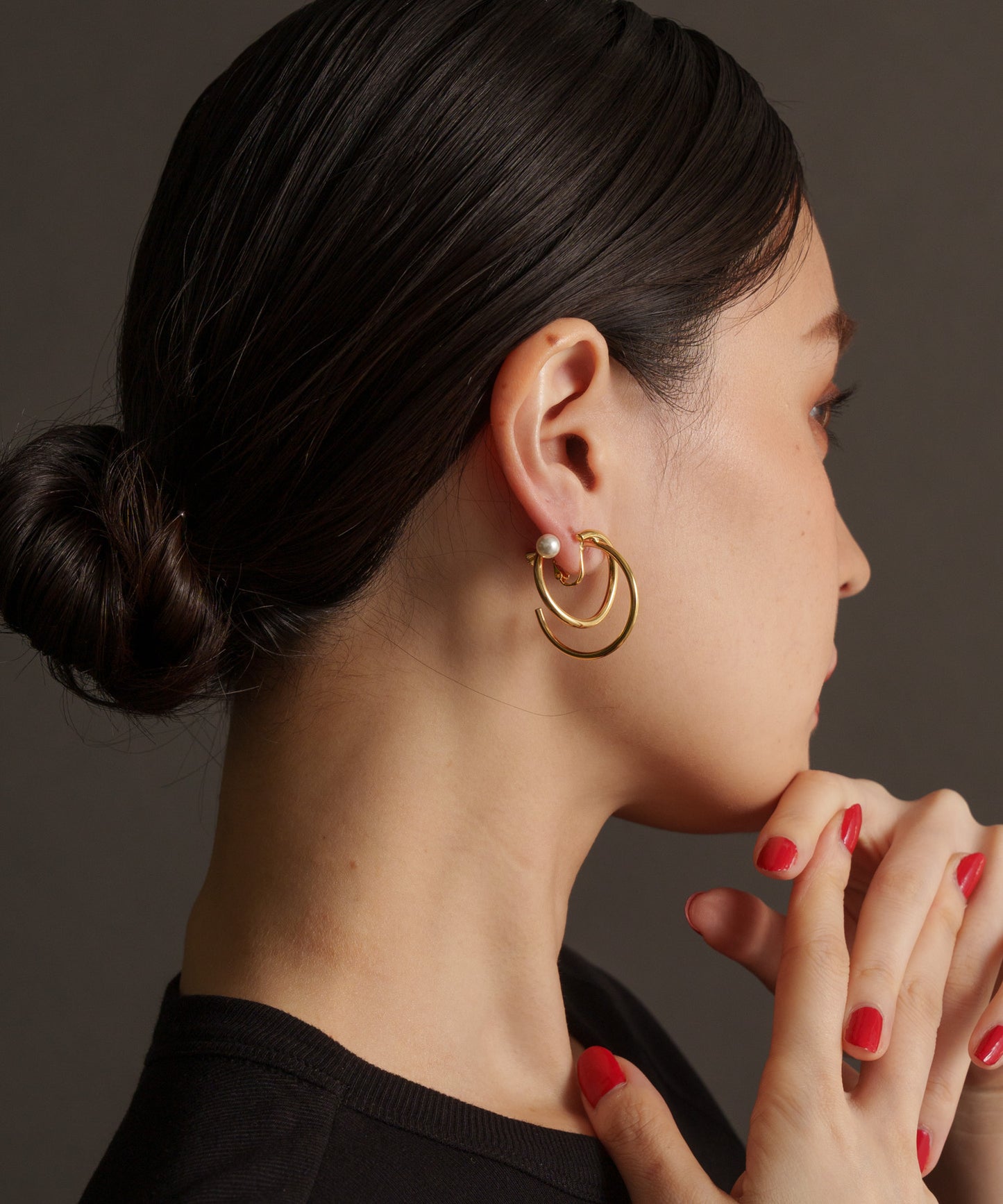 ディフォーメーションイヤリング【Gold】