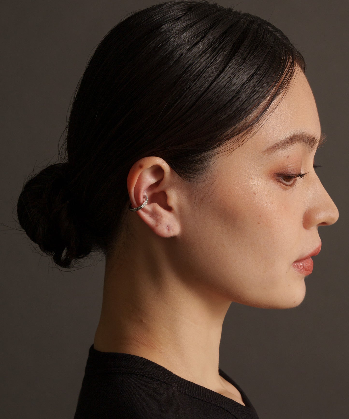 ストーン付きスモールイヤーカフ【Silver】