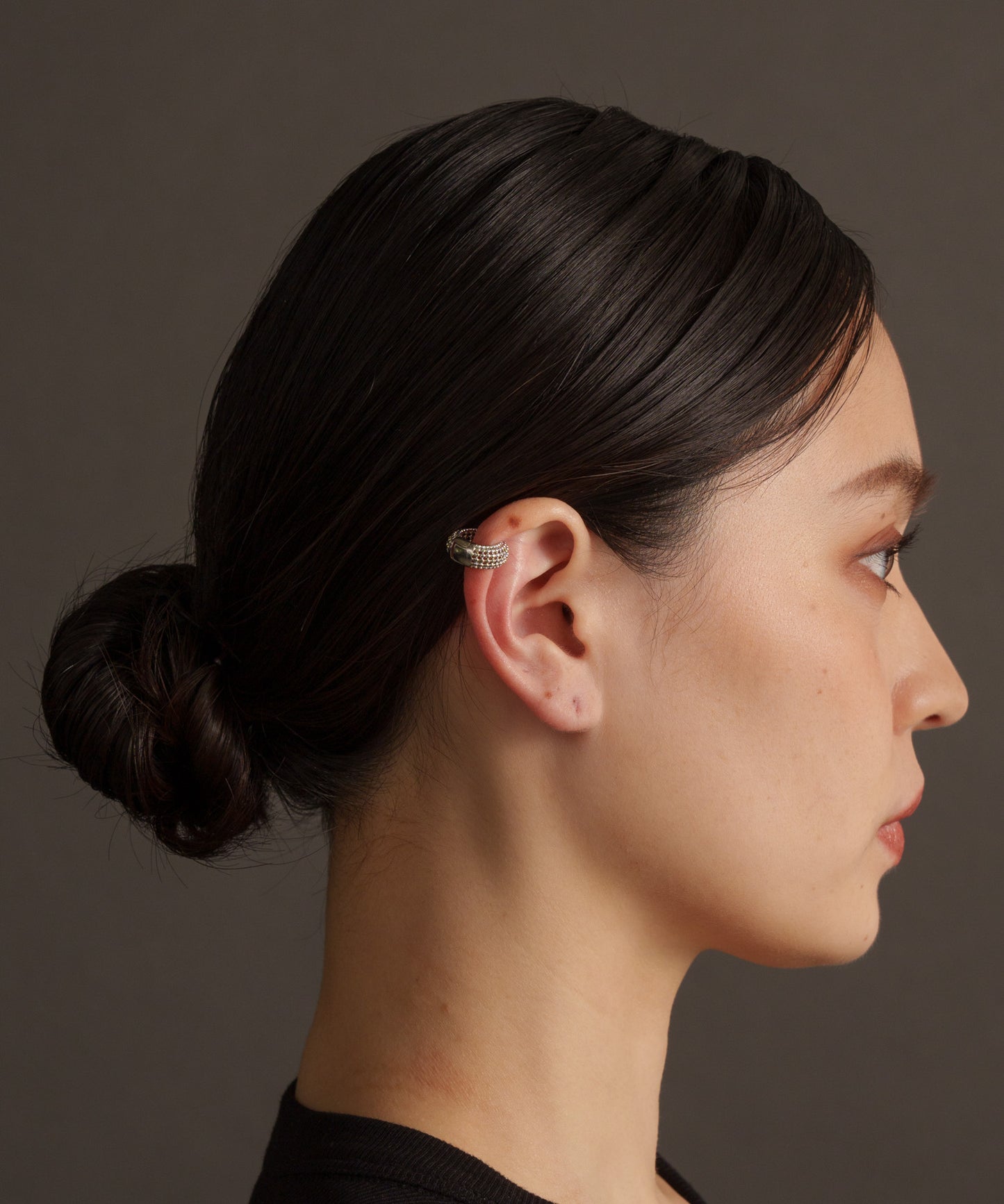 型押しボリュームイヤーカフ【Silver】