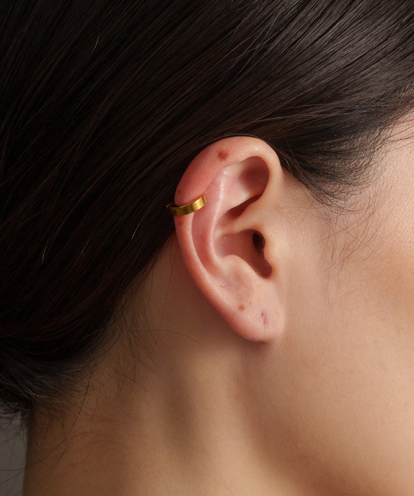 プレスベーシックイヤーカフ【Gold】