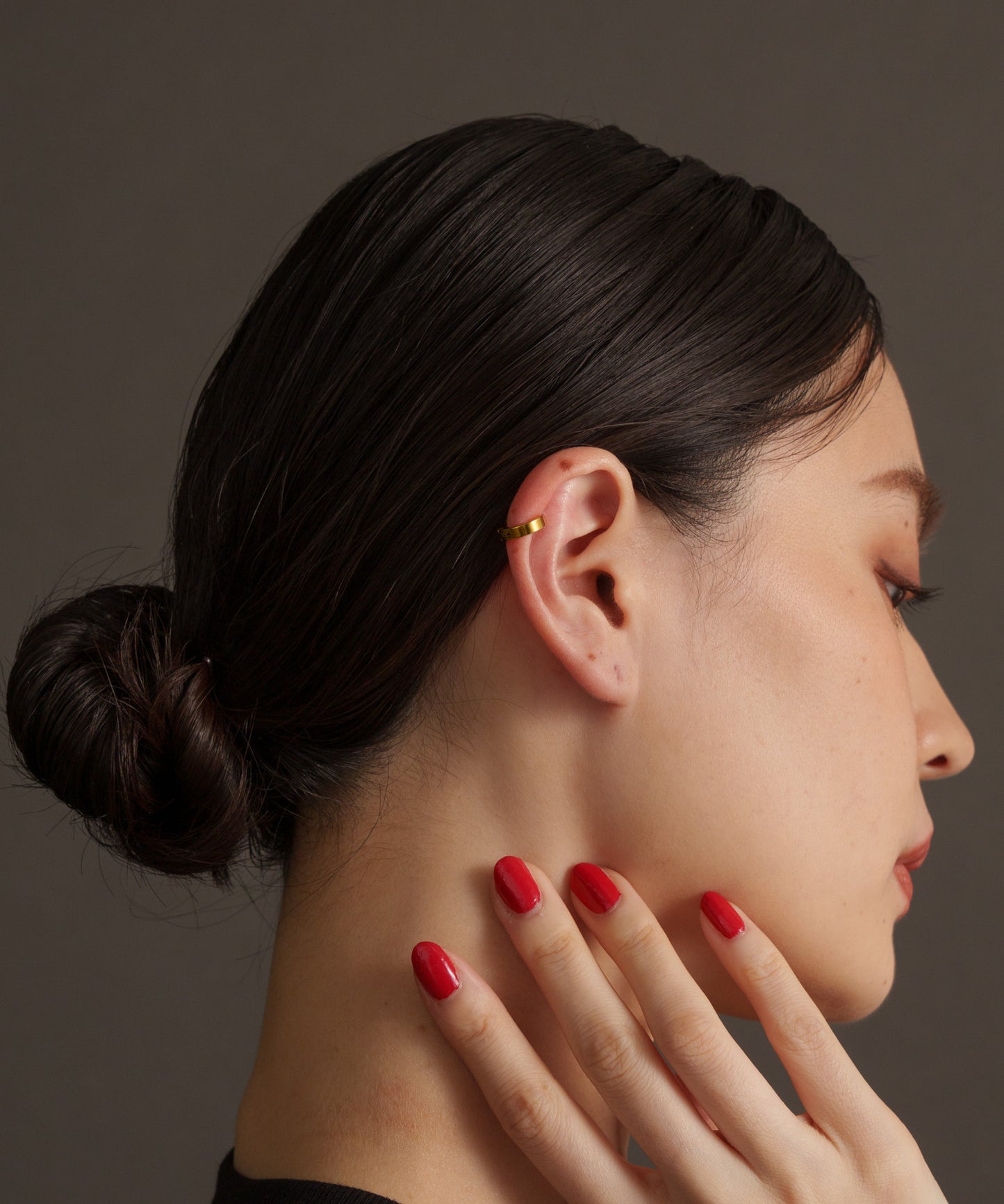 プレスベーシックイヤーカフ【Gold】