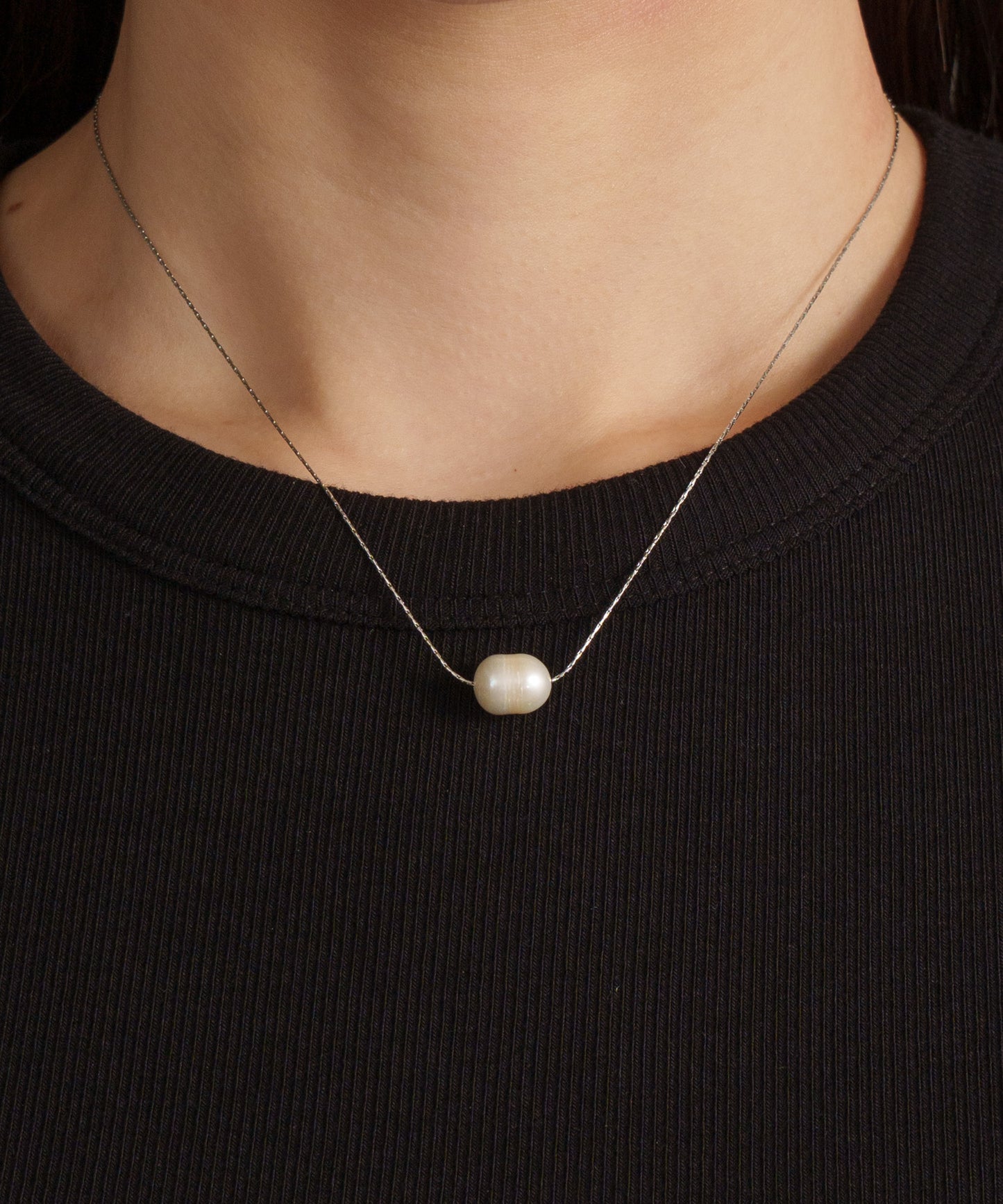 バロックパールライクネックレス【Silver】