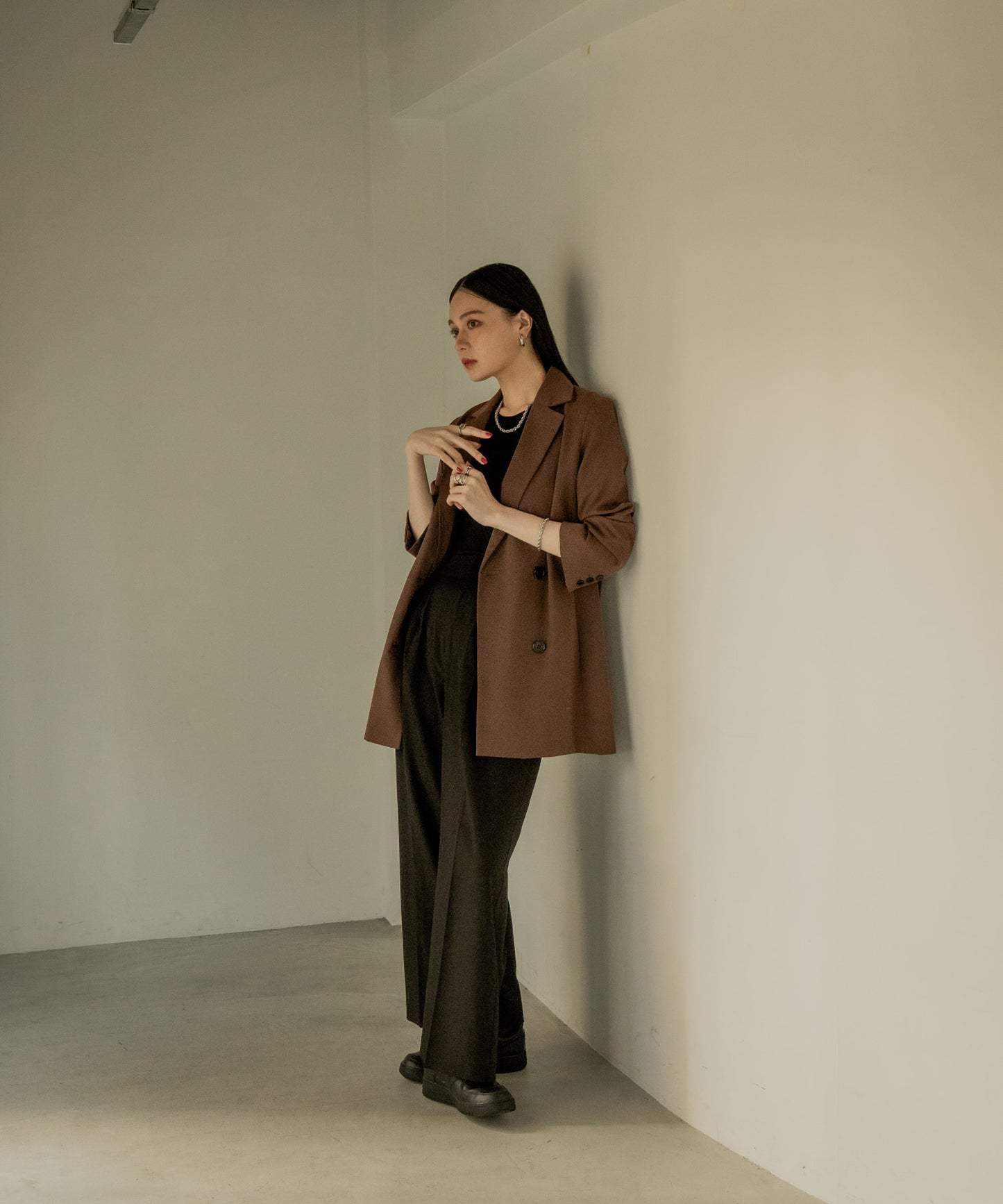 ツイストチェーンネックレス【Silver】