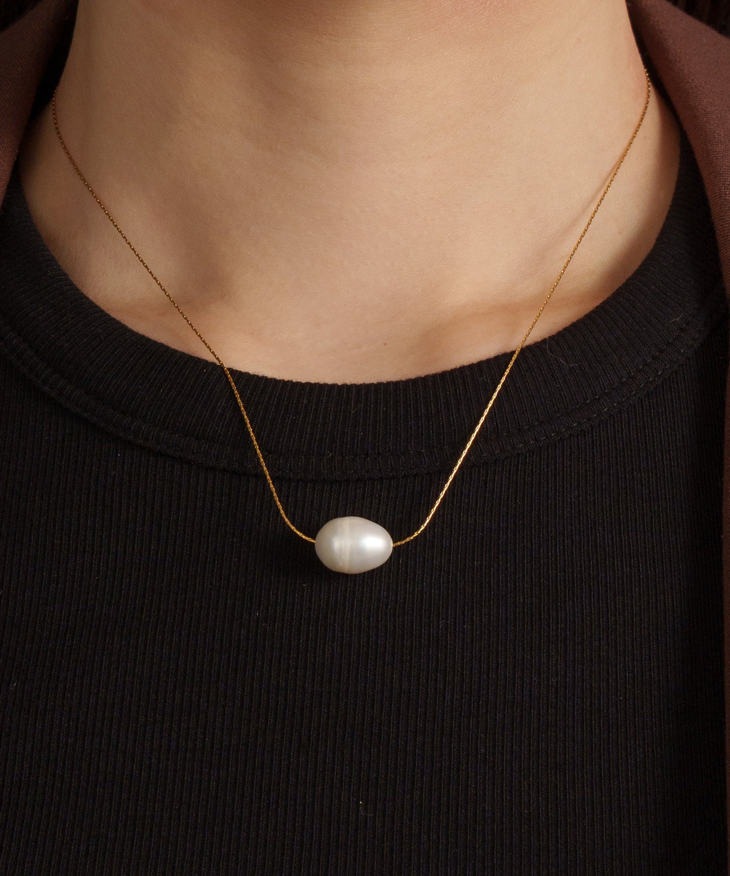 バロックパールライクネックレス【Gold】