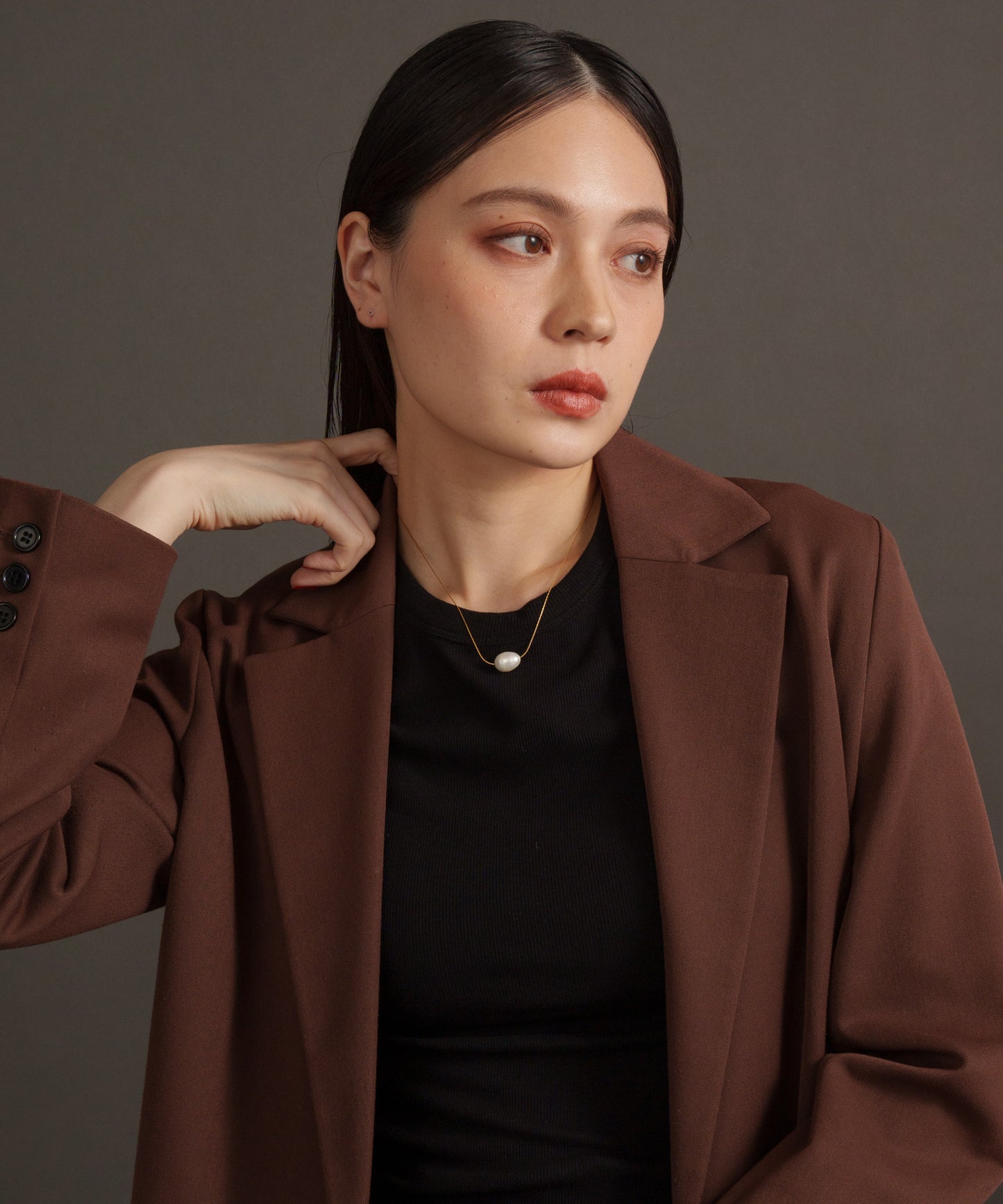 バロックパールライクネックレス【Gold】