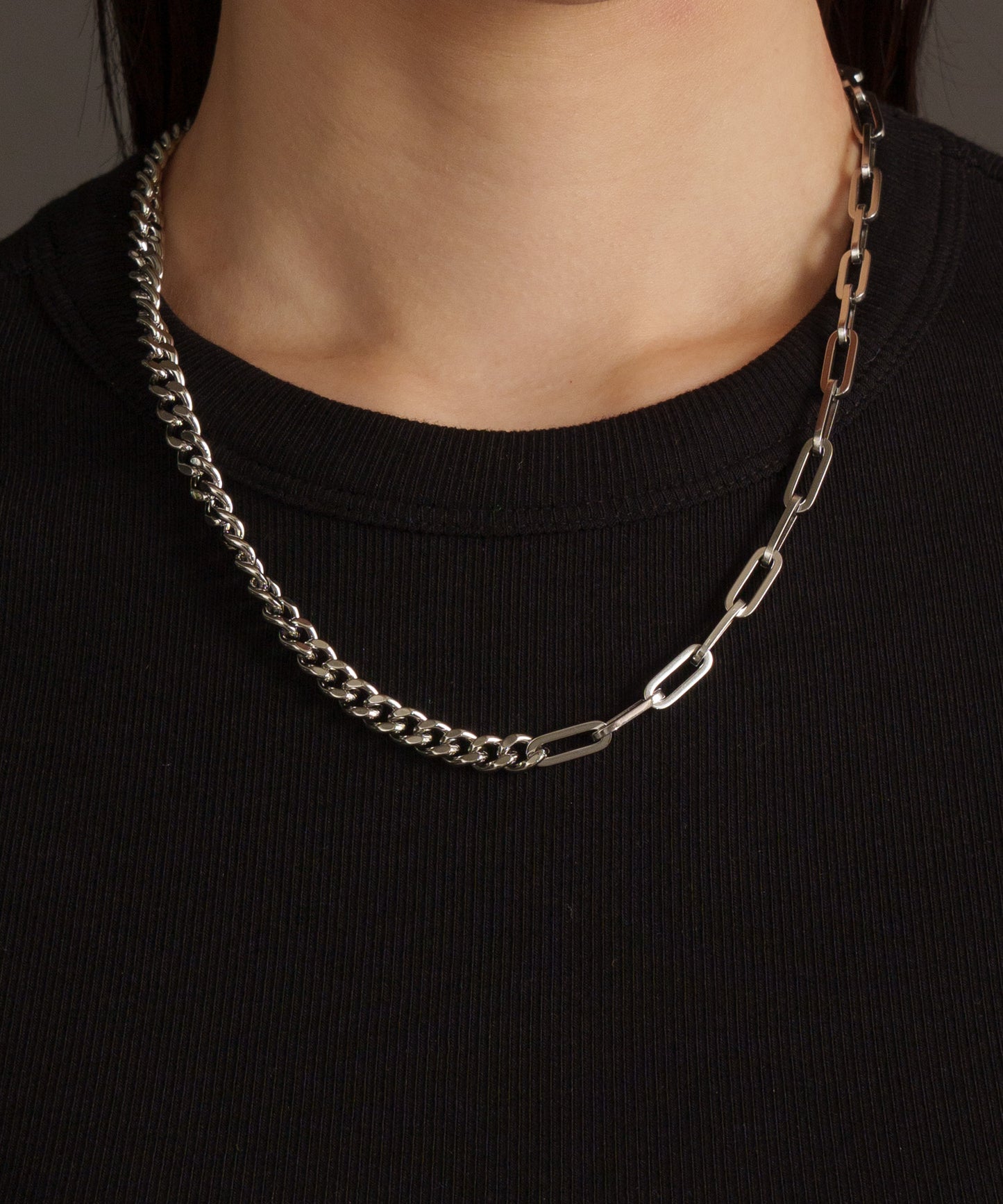 2パターン切り替えネックレス【Silver】