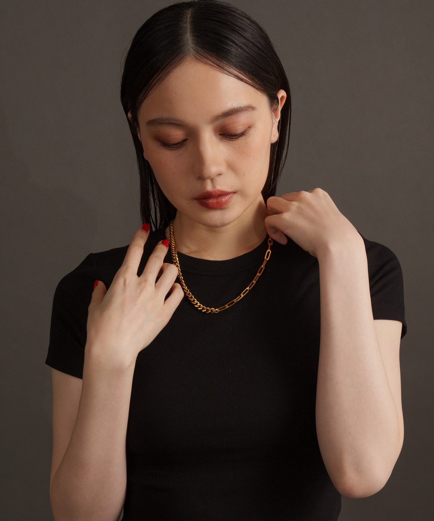 2パターン切り替えネックレス【Gold】　　　