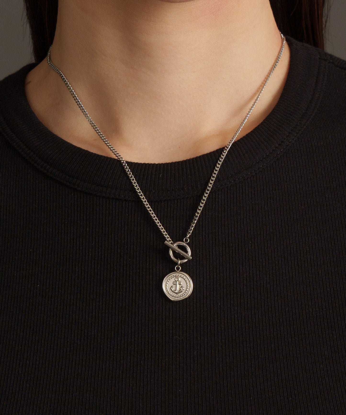 アンカーチャームネックレス【Silver】