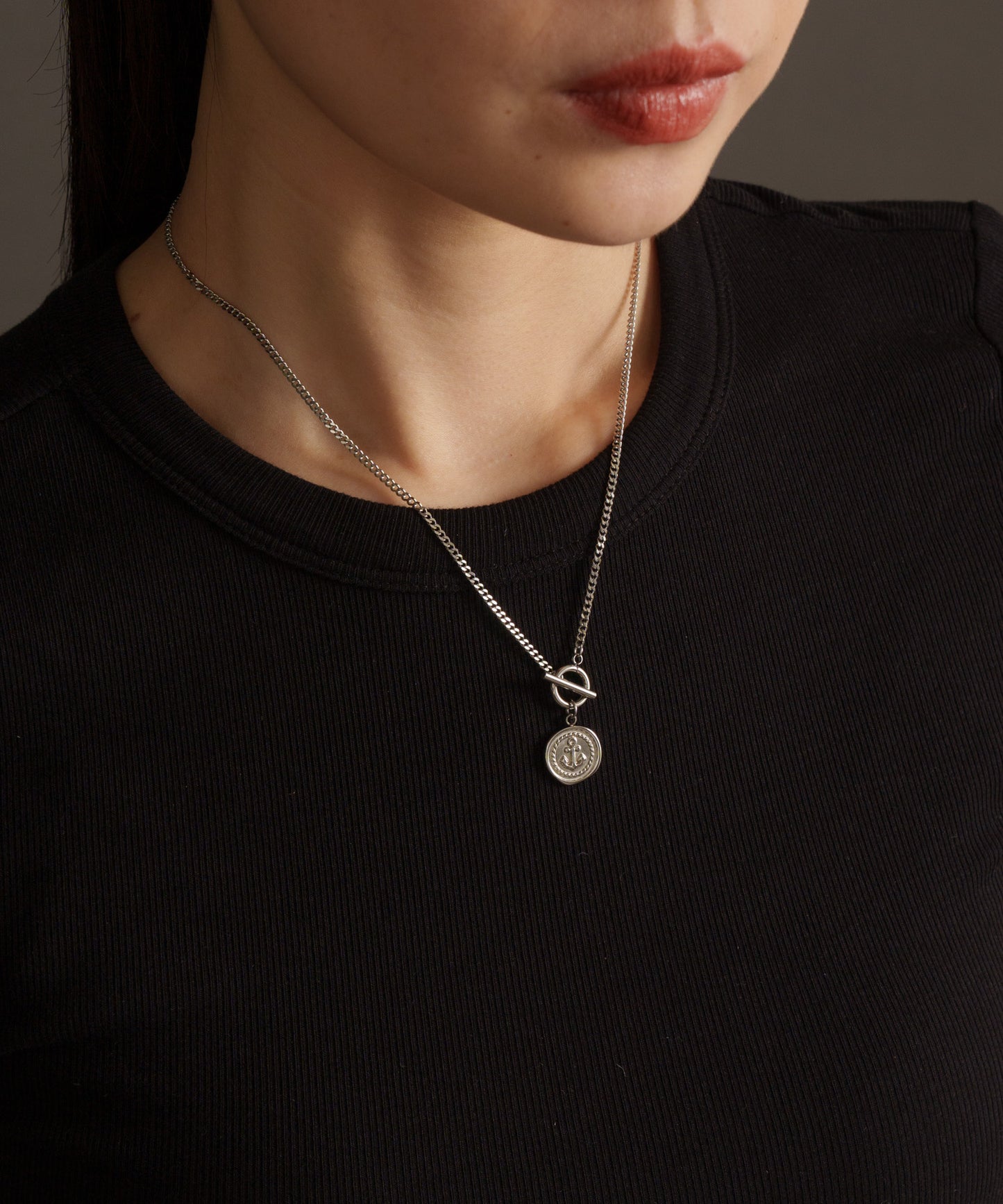 アンカーチャームネックレス【Silver】