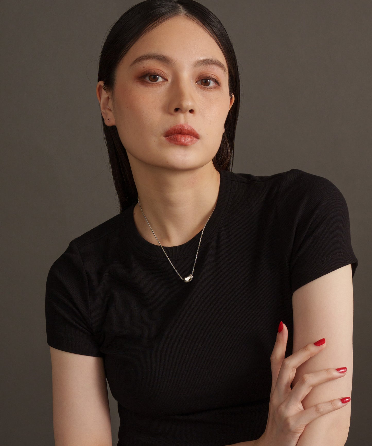 ビーンズモチーフネックレス【Silver】