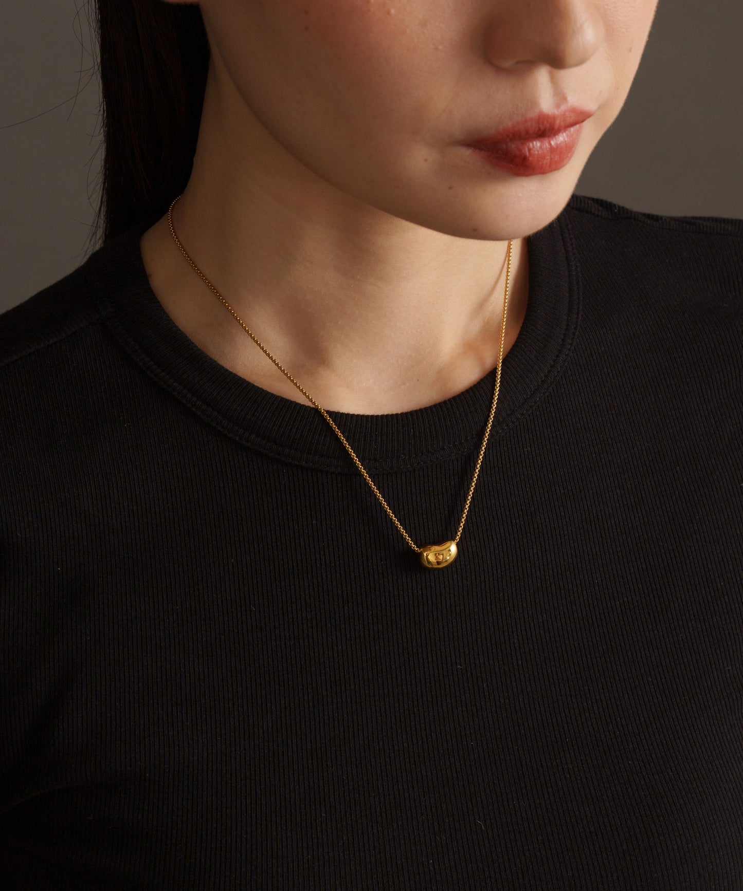 ビーンズモチーフネックレス【Gold】