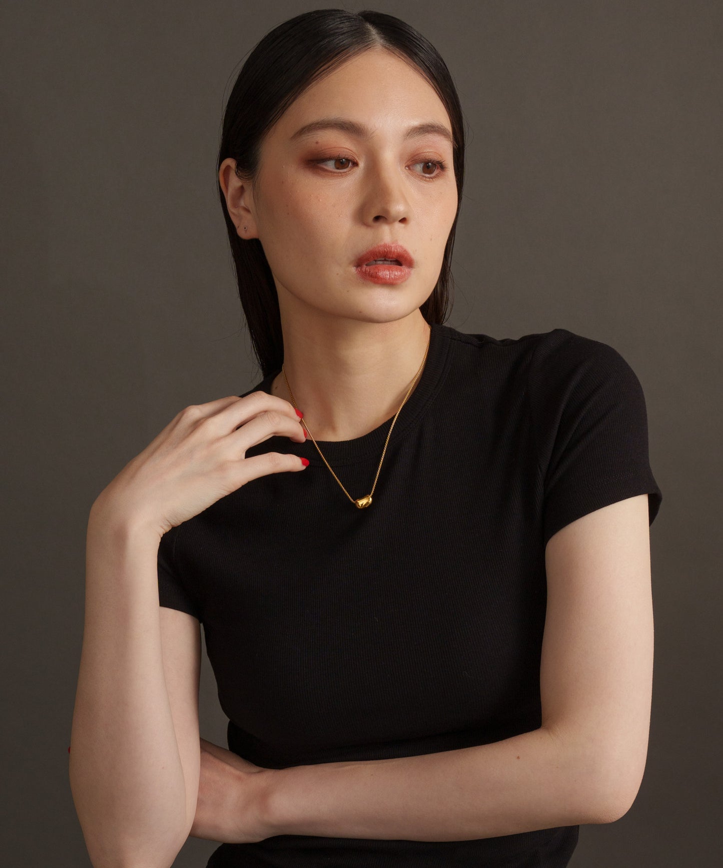 ビーンズモチーフネックレス【Gold】