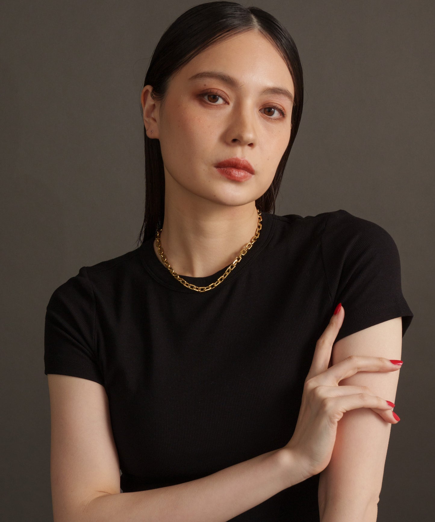 変形チェーンネックレス【Gold】　　