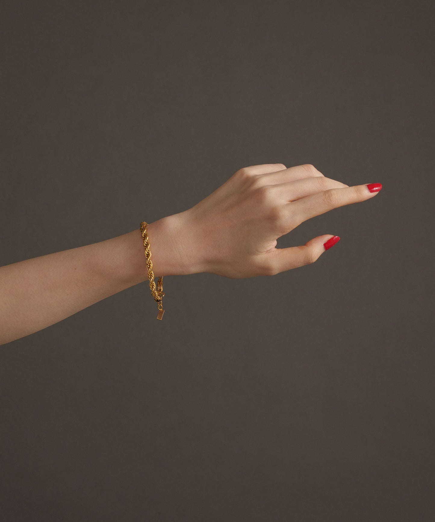 ツイストチェーンブレスレット【Gold】